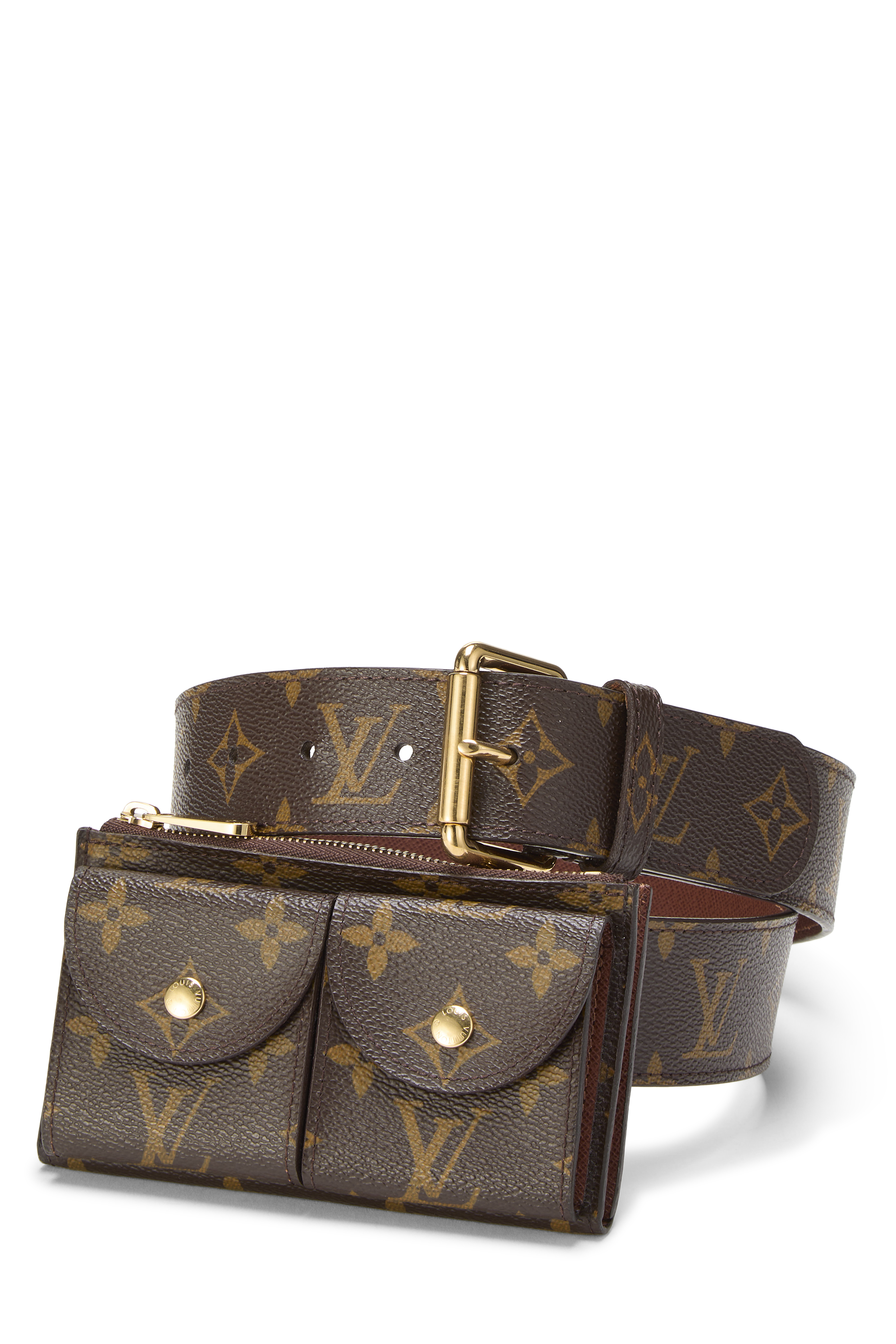 Women's Louis Vuitton Monogram Canvas Pochette Duo in Brown