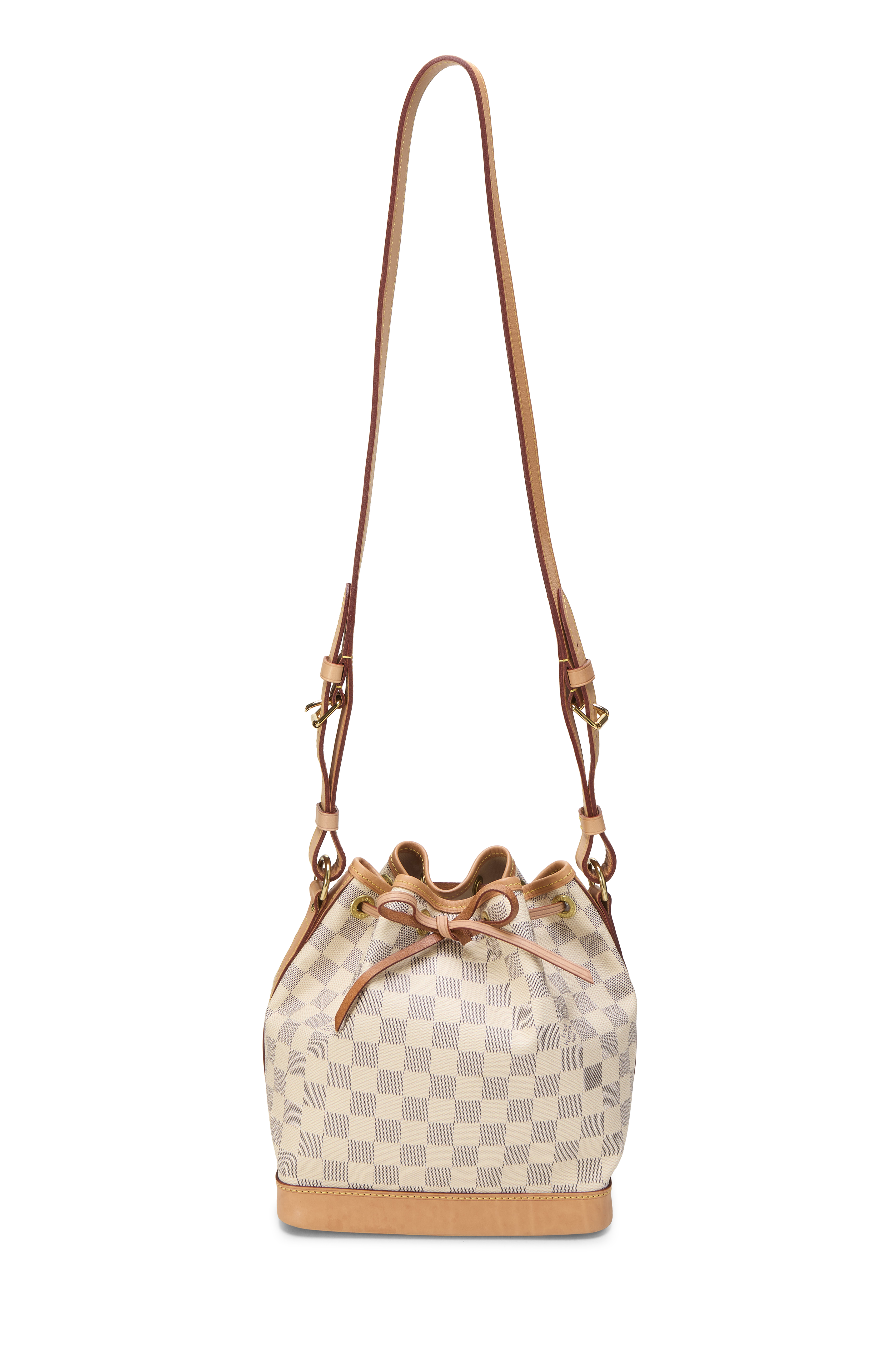 Women's Louis Vuitton Damier Azur Canvas Noé BB in White BB