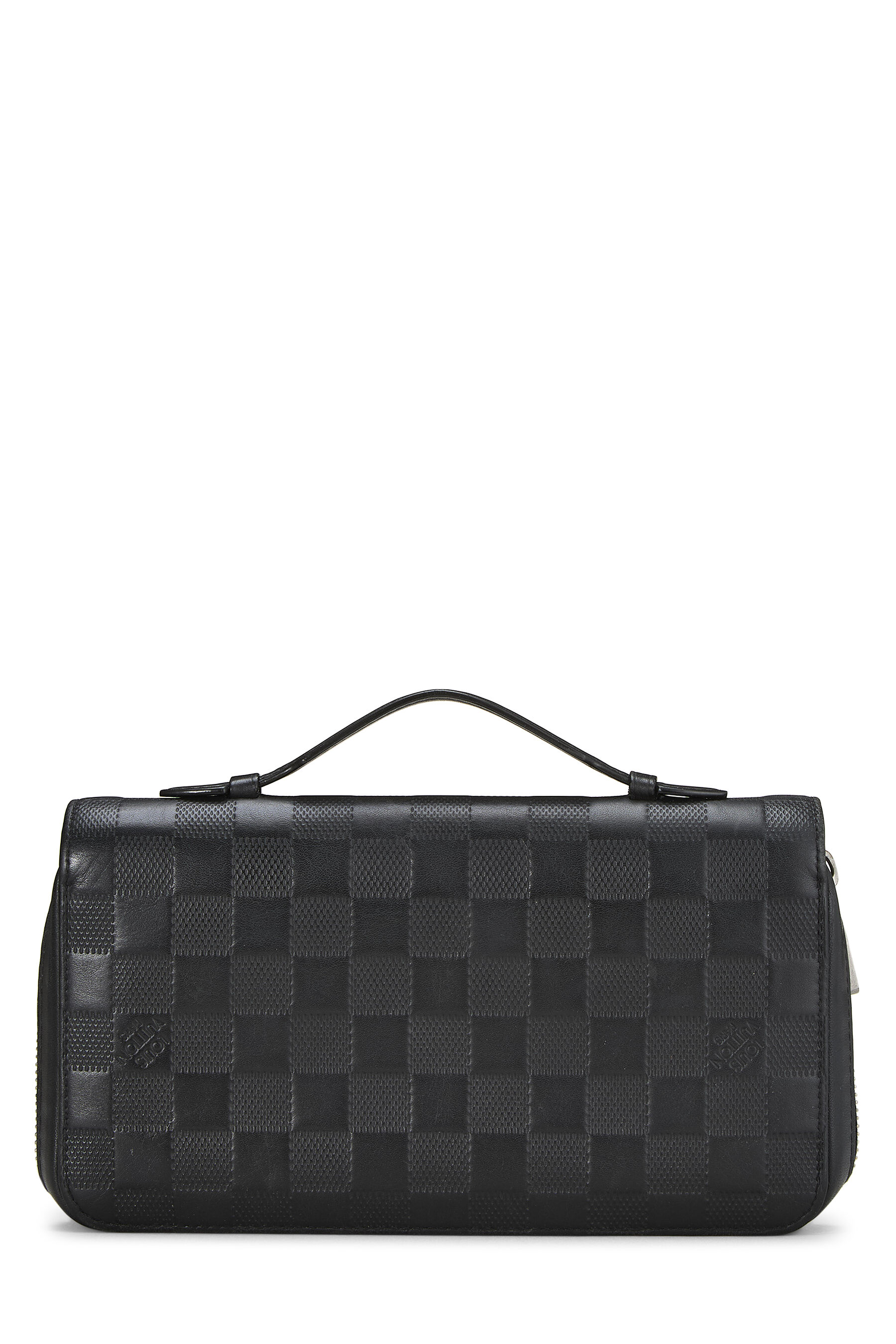 Women's Louis Vuitton Black Damier Infini Zippy XL in Black