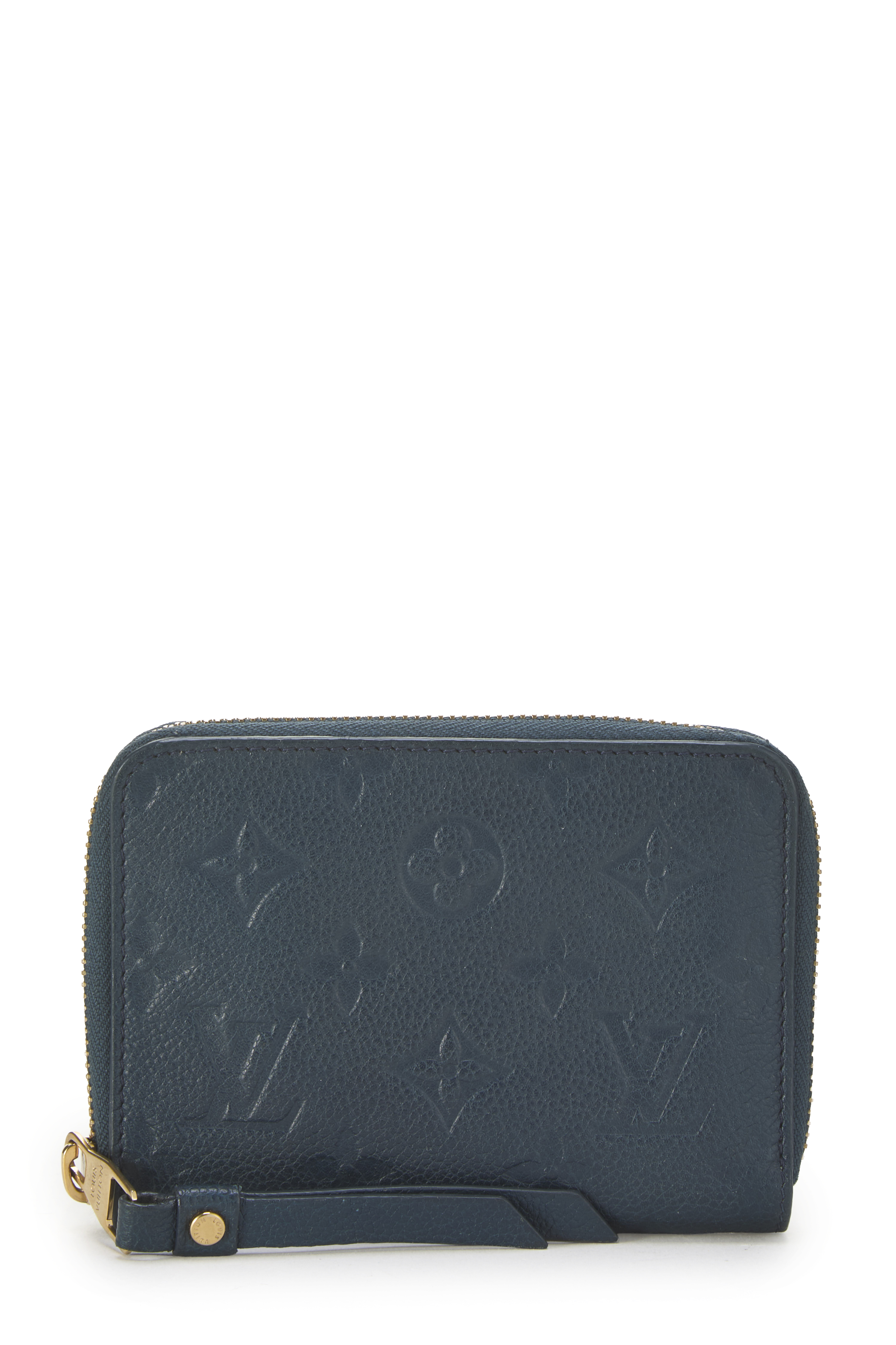 Women's Louis Vuitton Blue Monogram Empreinte Secret Compact Wallet in Blue