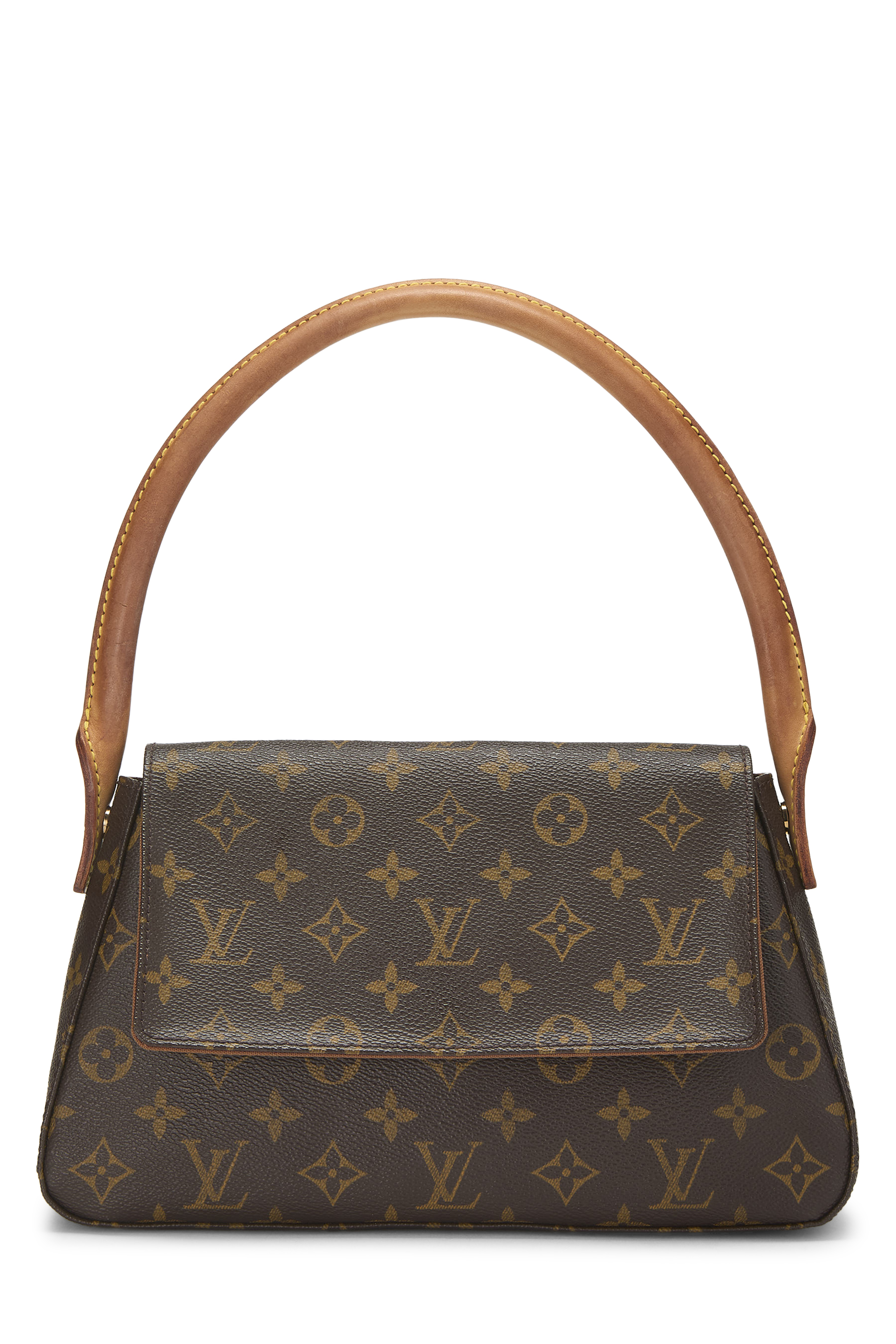 Women's Louis Vuitton Monogram Canvas Looping PM in Brown