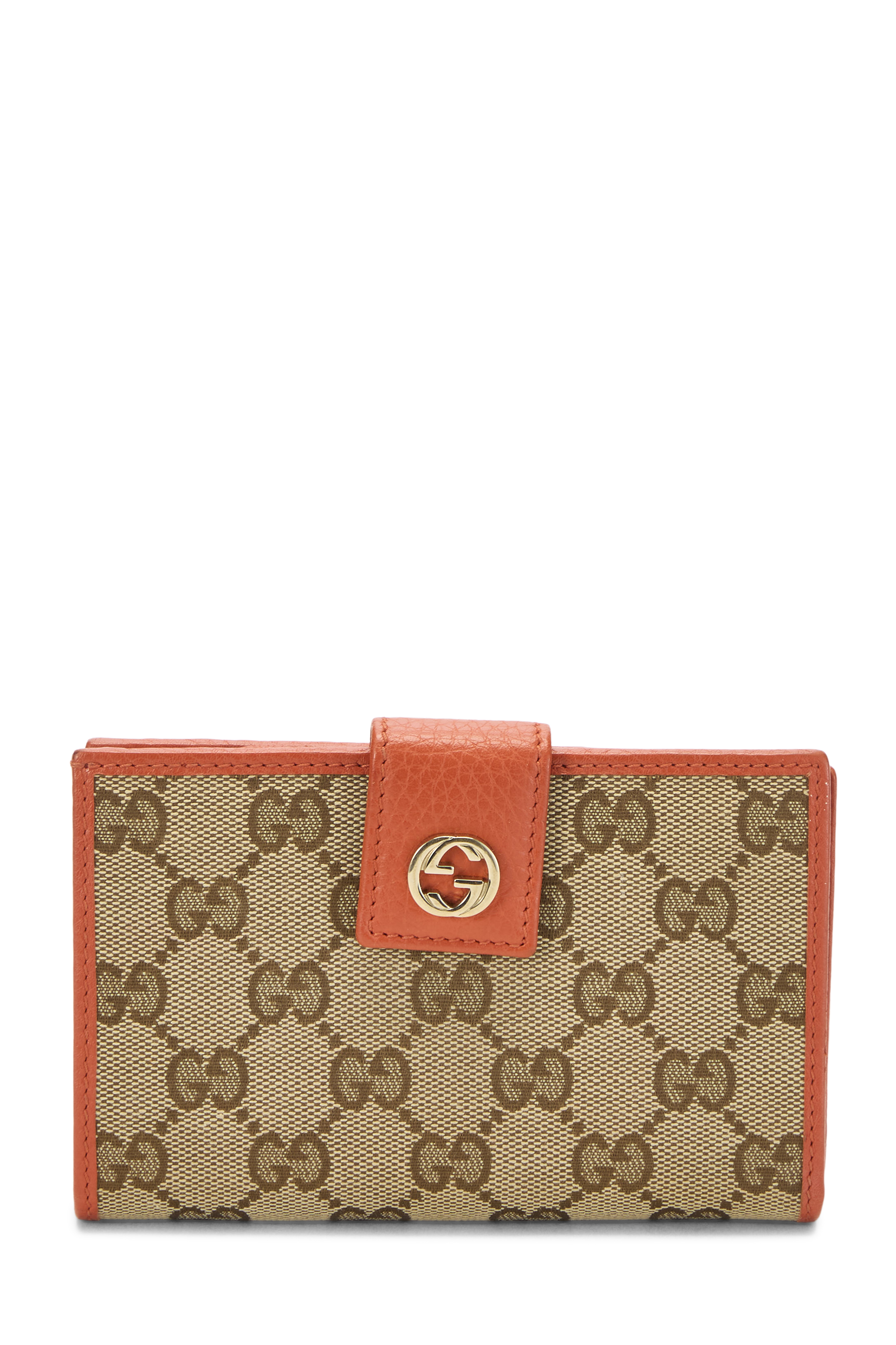 Women's Gucci Orange Original GG Canvas Wallet in Orange