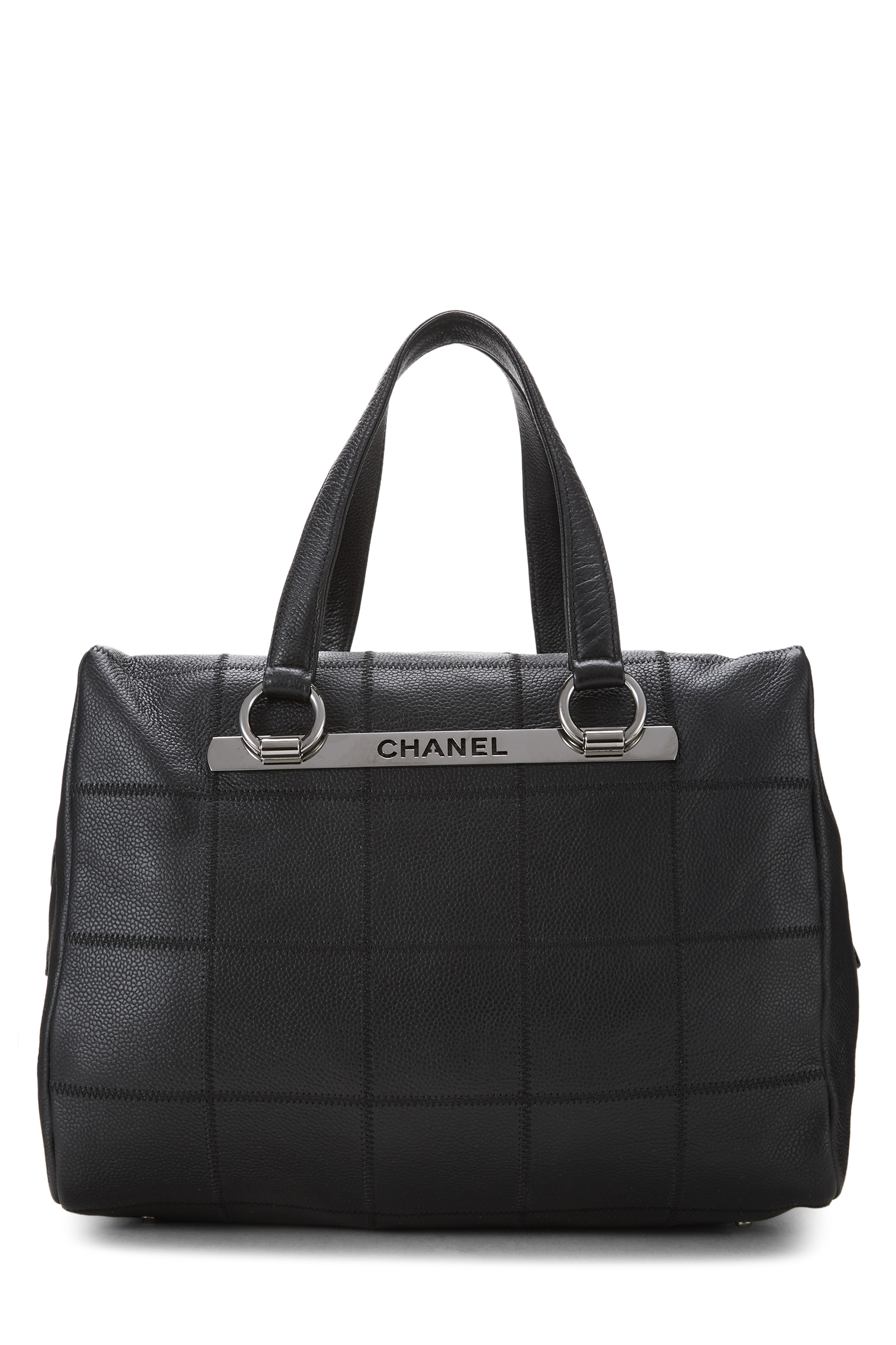 Women's Chanel Black Caviar Chocolate Bar Handbag in Black