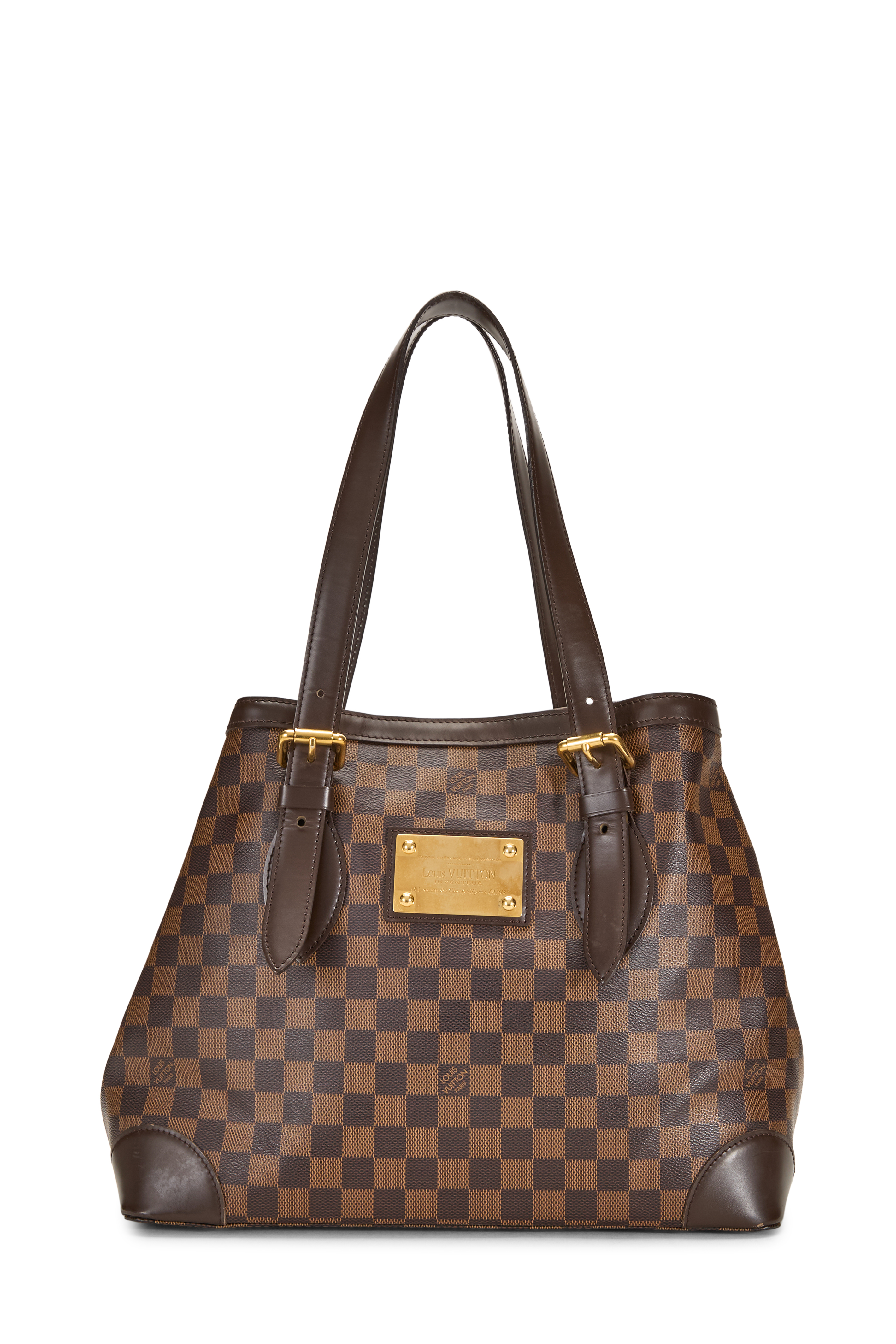 Women's Louis Vuitton Damier Ebene Hampstead MM in Brown MM