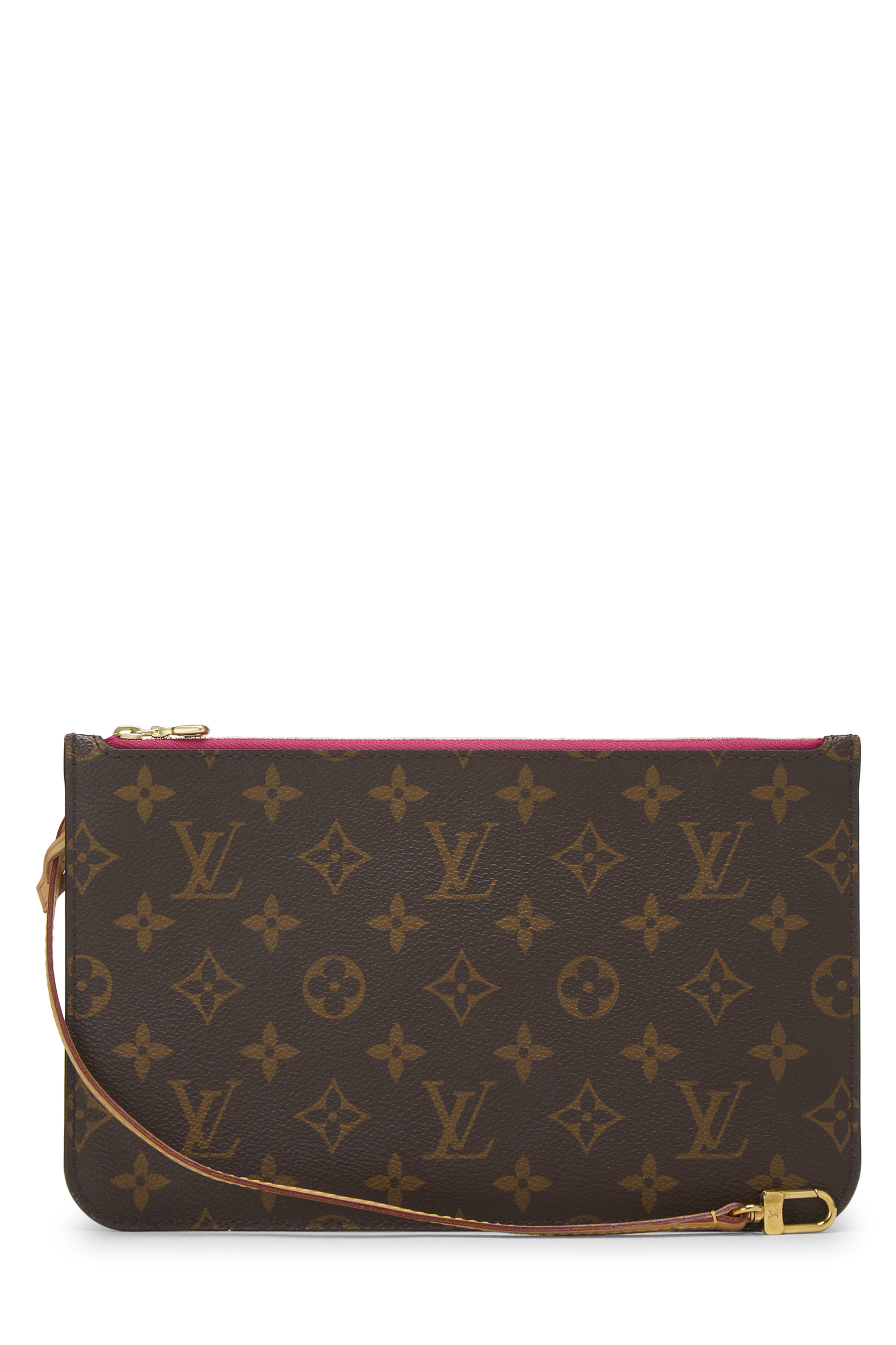 Women's Canvas Louis Vuitton Monogram Canvas Neverfull Pouch in Pink GM
