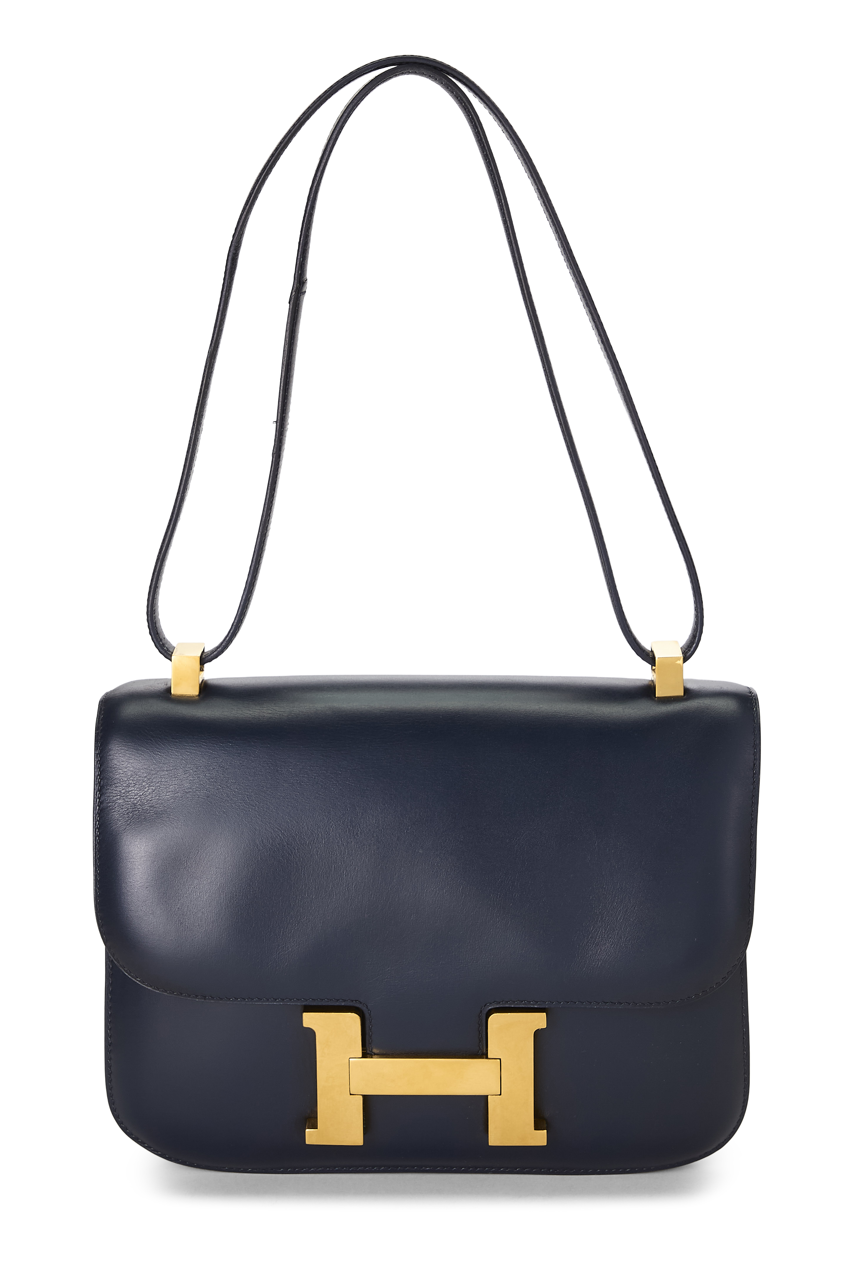Women's Hermès Blue Indigo Box Constance 23 in Navy
