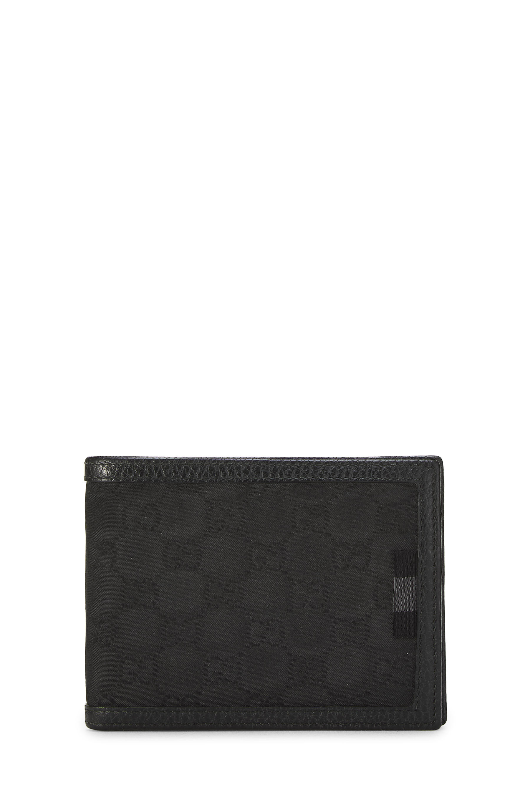 Women's Gucci Black GG Nylon Bifold Wallet in Black