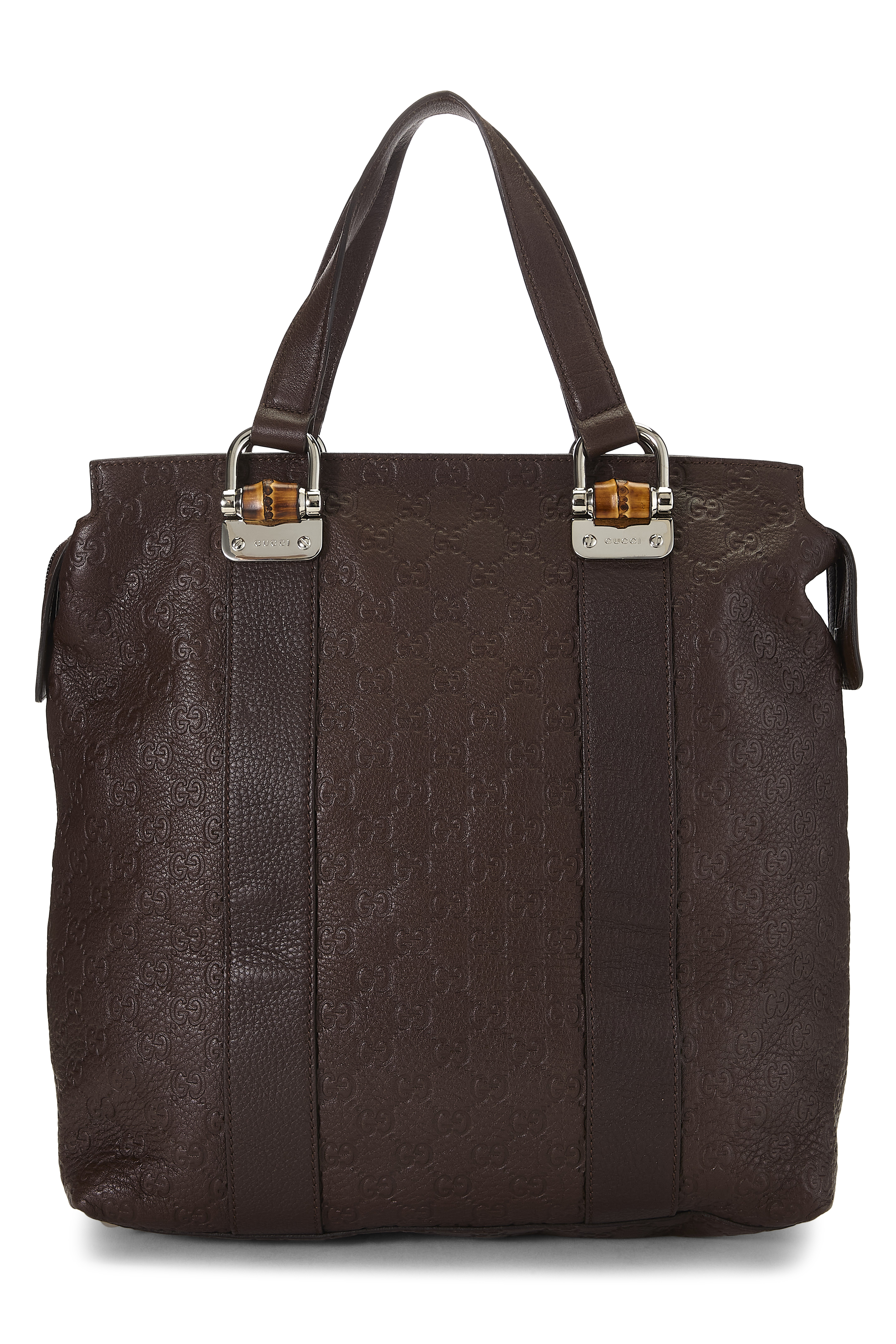 Women's Gucci Brown Guccissima Bamboo Bar Tote in Brown