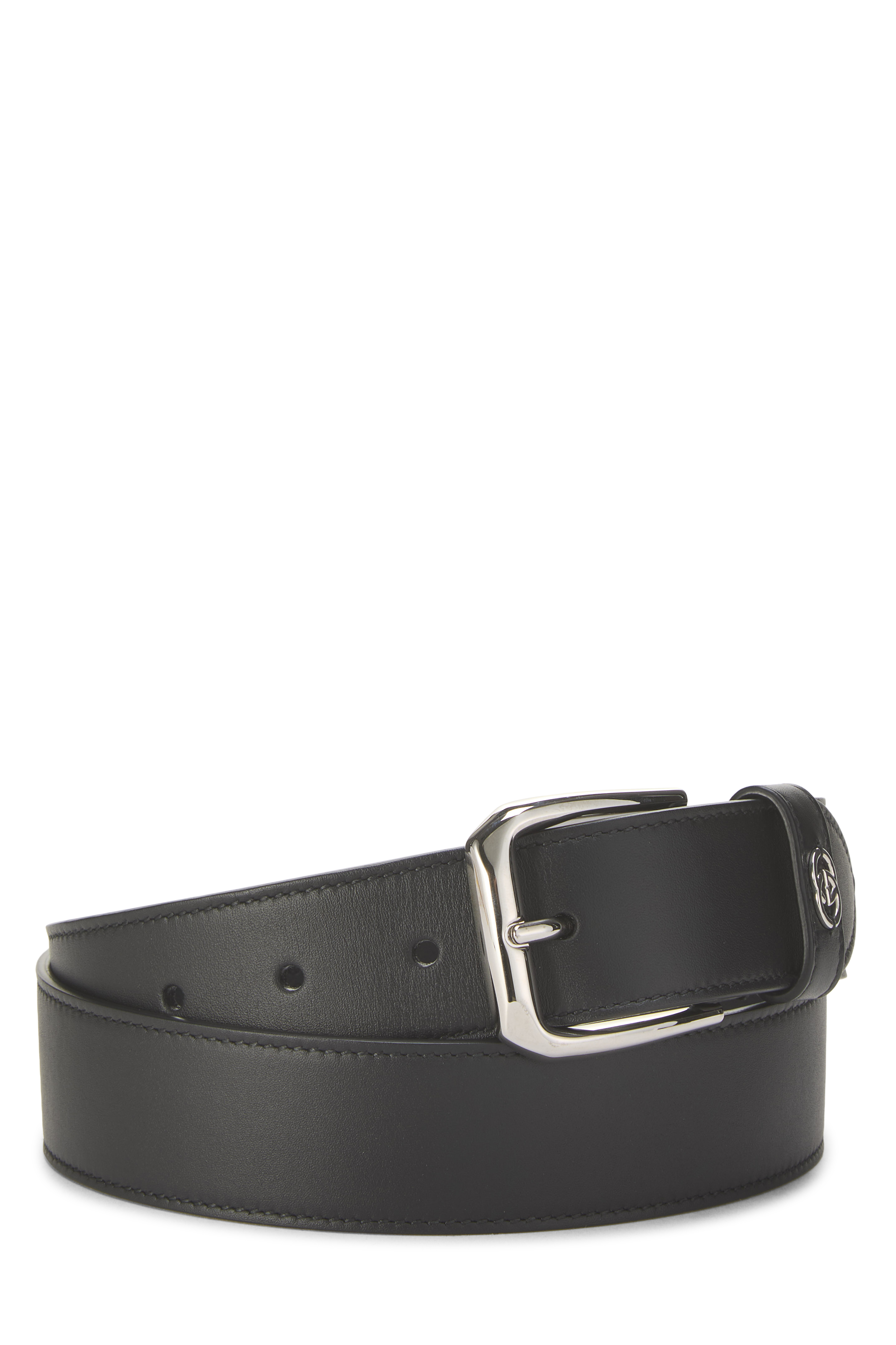 Women's Gucci Black Leather Belt 85 in Black