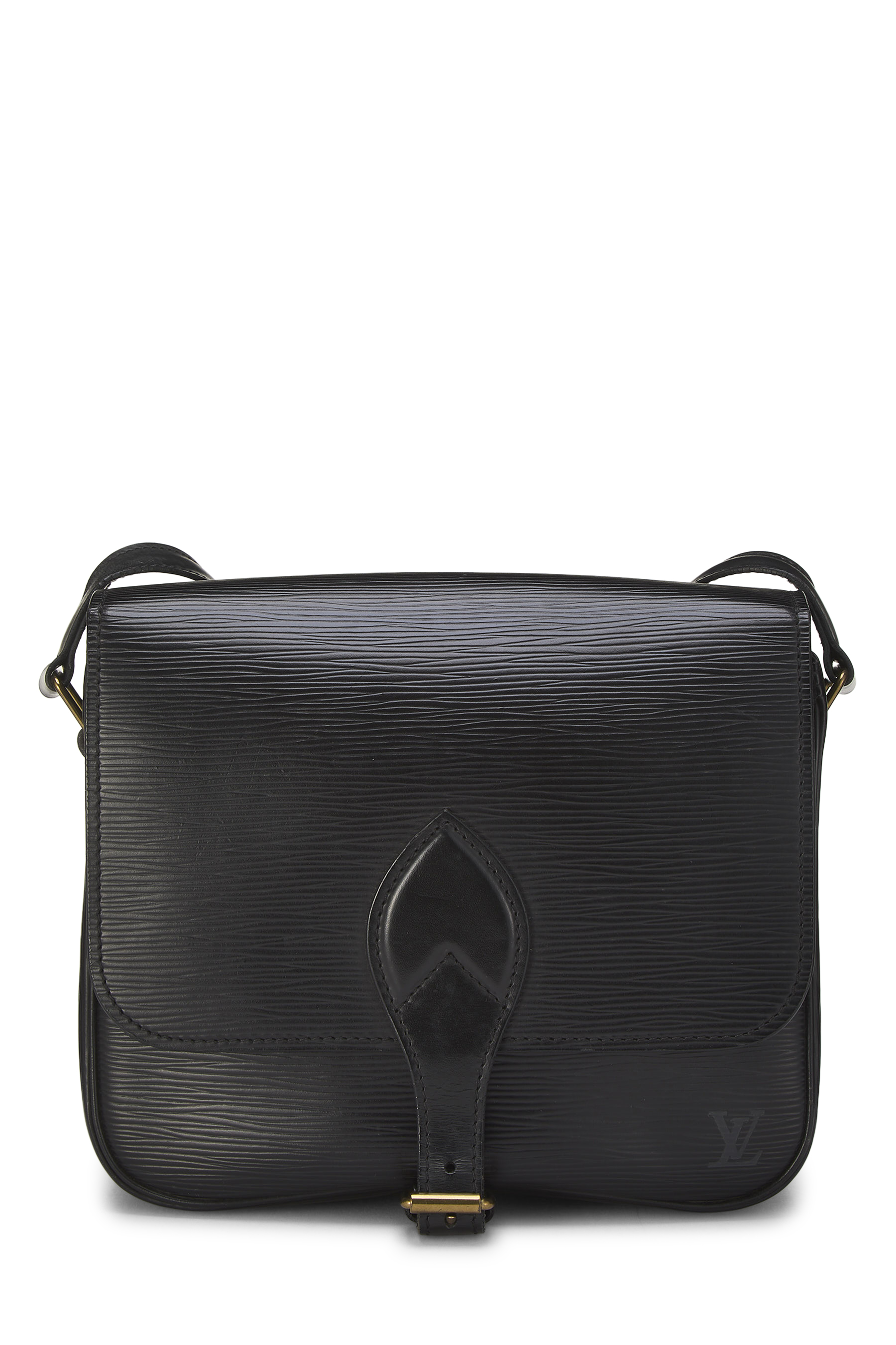 Women's Louis Vuitton Black Epi Cartouchiere MM in Black MM