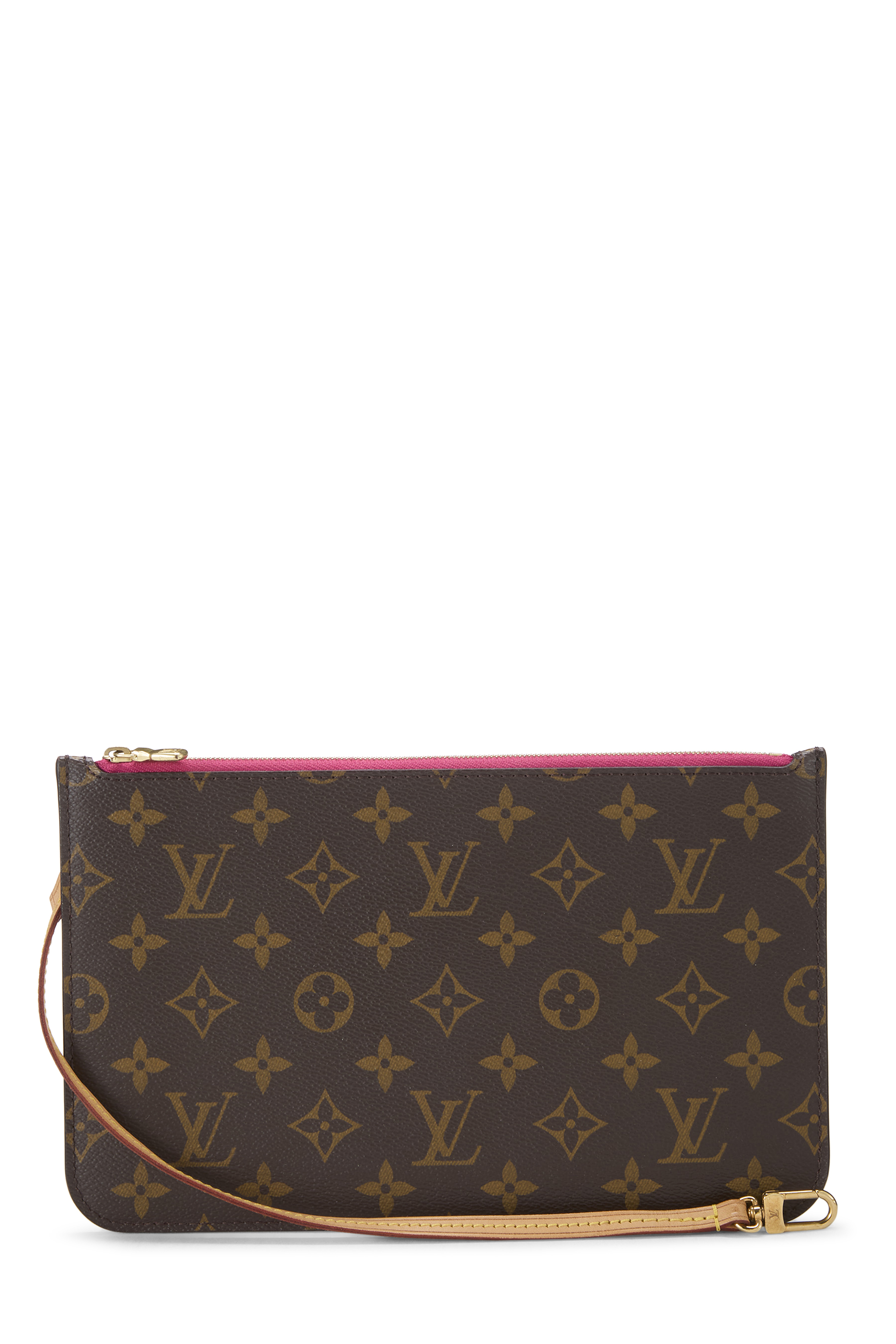 Women's Louis Vuitton Monogram Canvas Neverfull Pouch in Pink MM