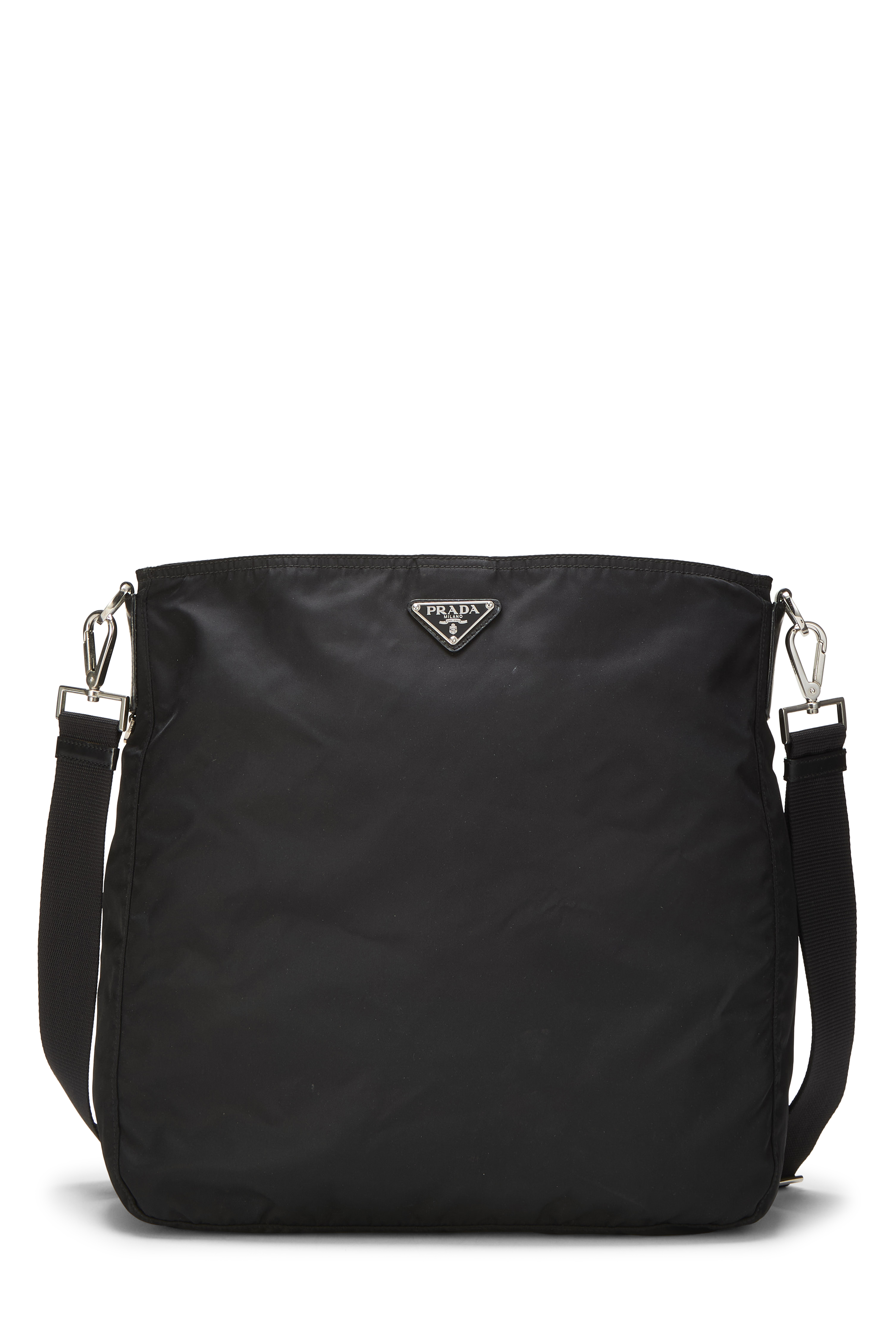 Women's Prada Black Nylon Messenger Bag Large