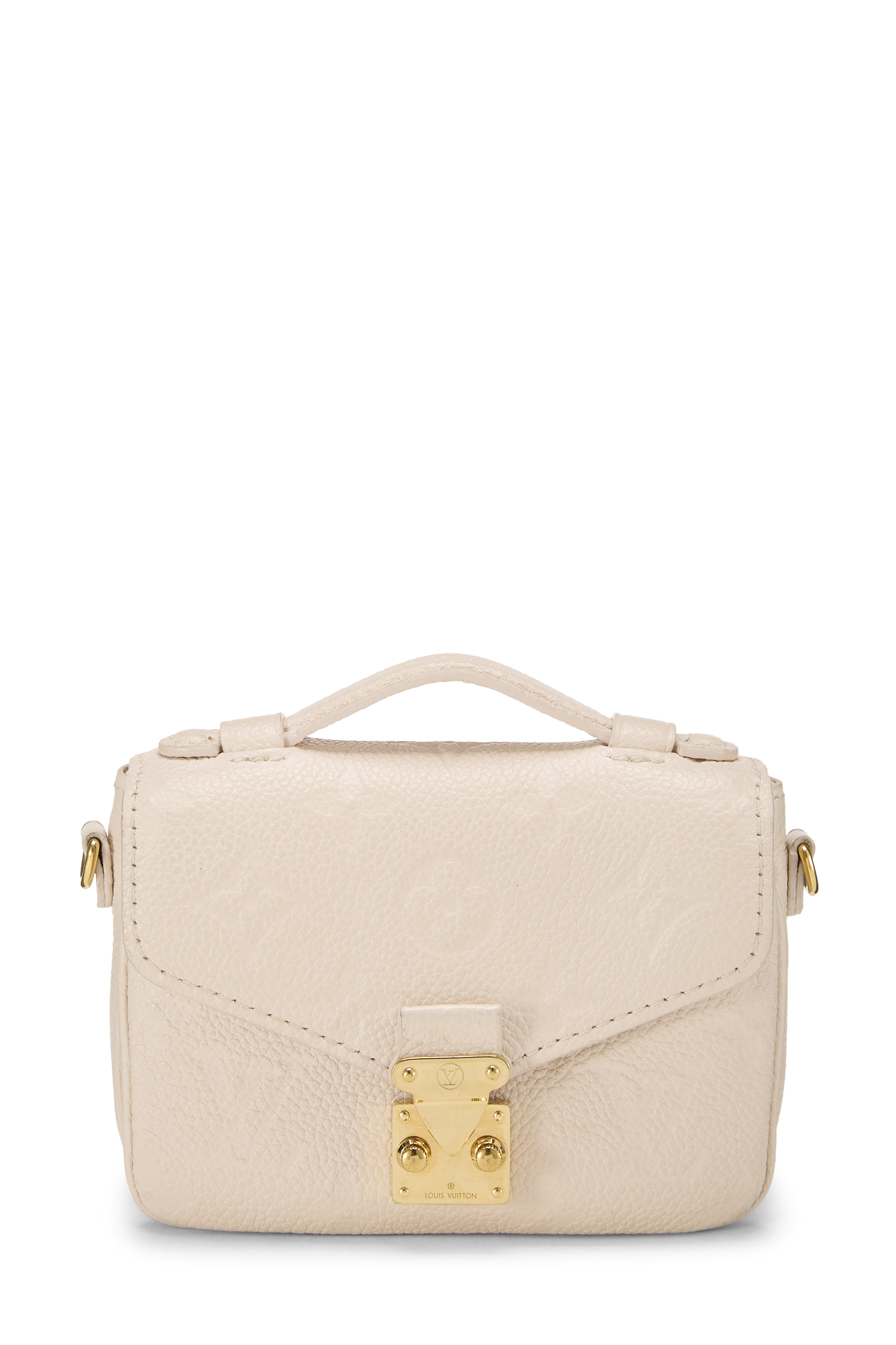Women's Louis Vuitton Neige Monogram Empreinte Micro Metis in White