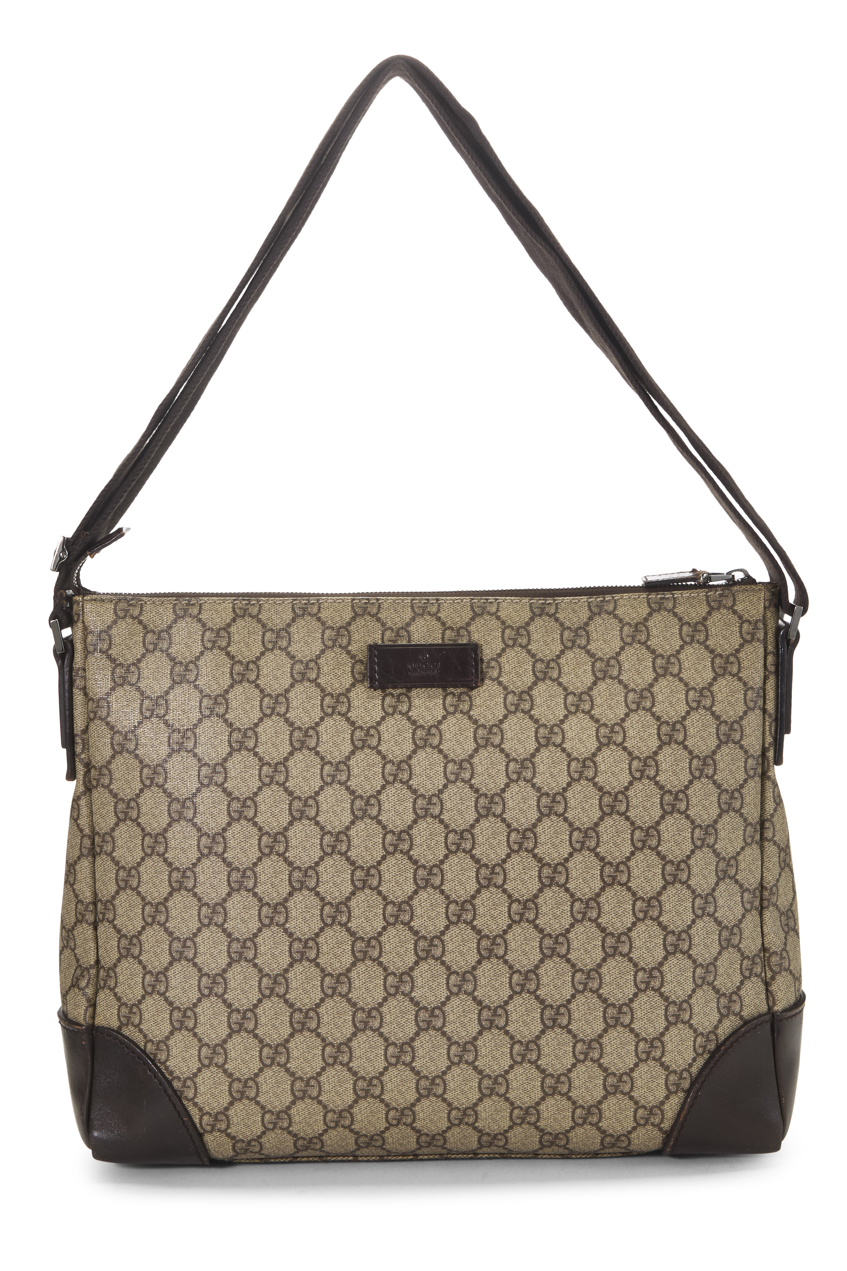 Women's Gucci Original GG Canvas Zip Messenger Large in Brown Large