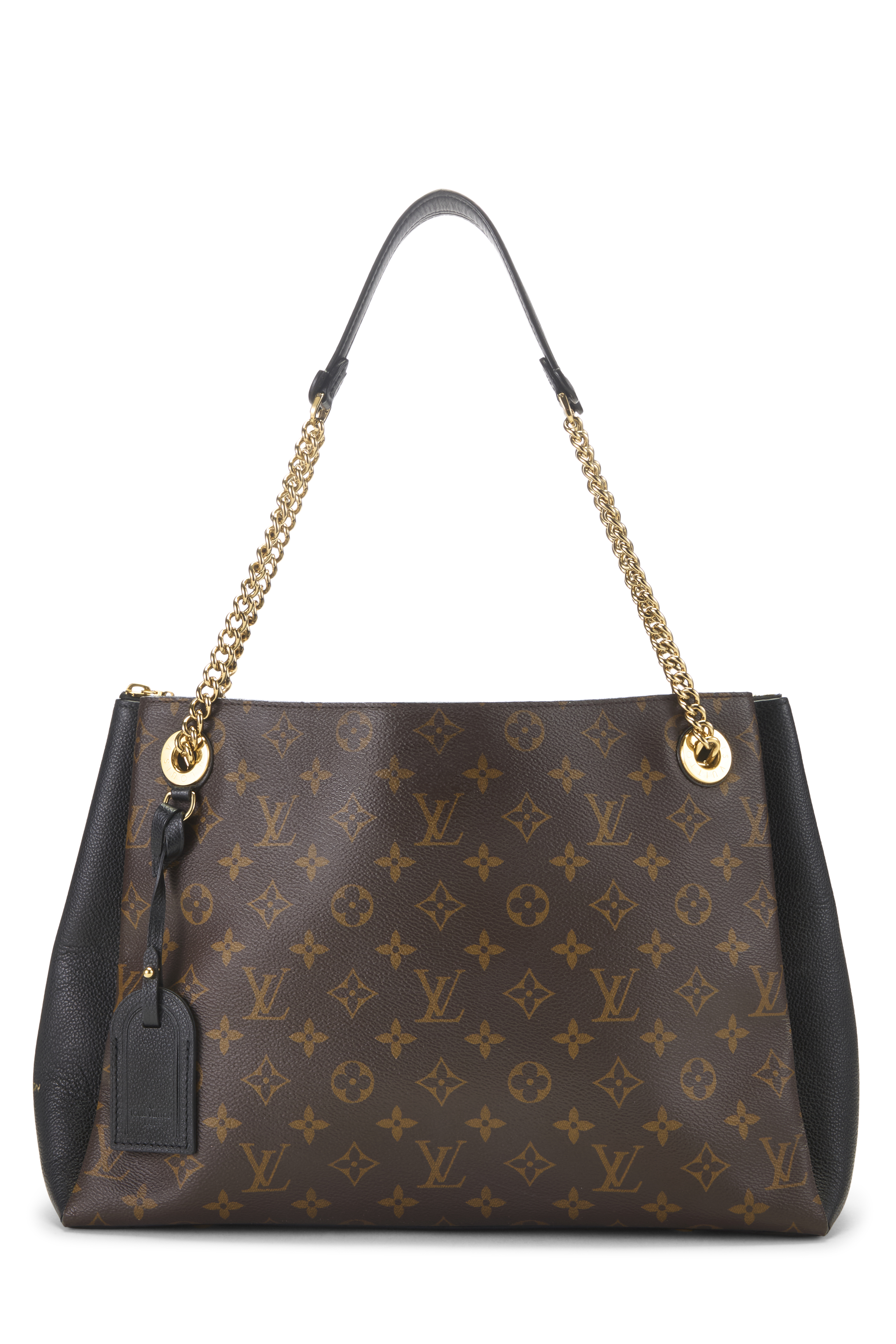 Women's Louis Vuitton Black Monogram Canvas Surene MM in Black MM