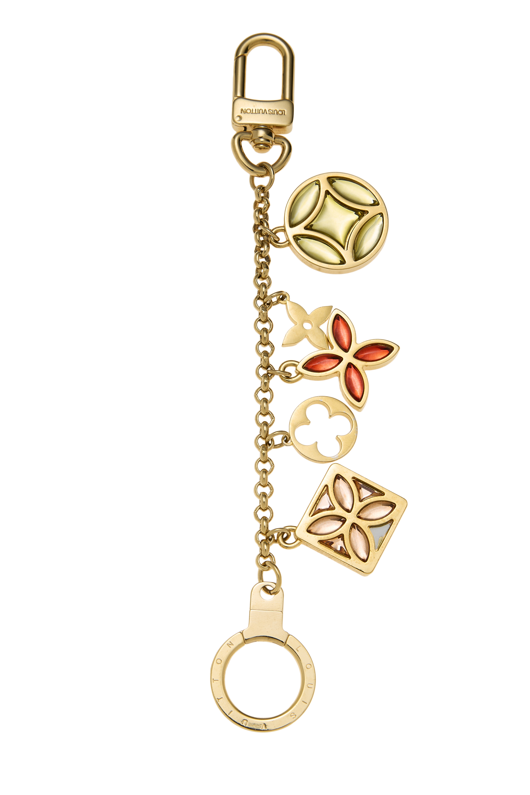 Women's Louis Vuitton Gold Ice Flower Bag Charm in Multi