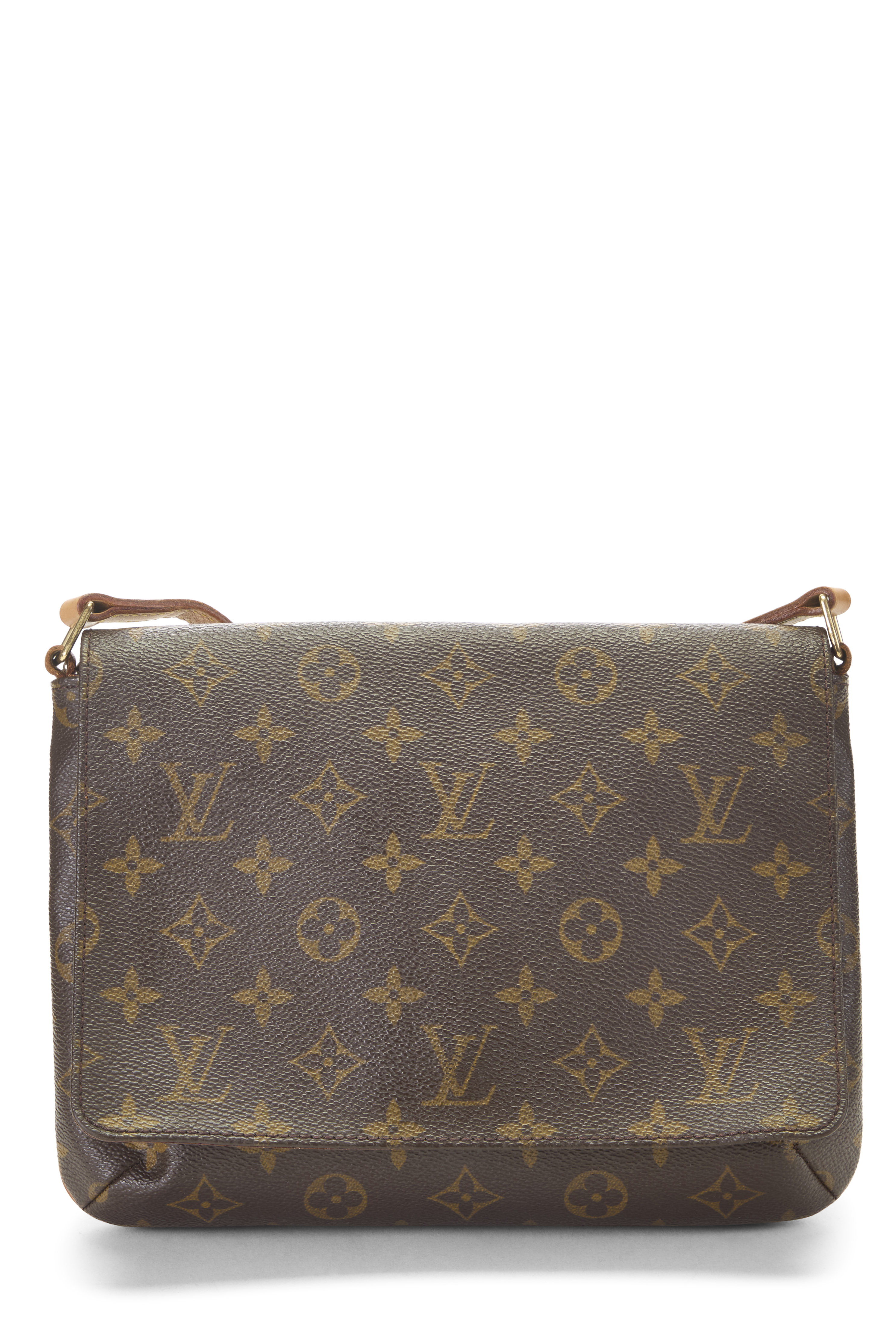 Women's Louis Vuitton Monogram Canvas Musette Tango in Brown