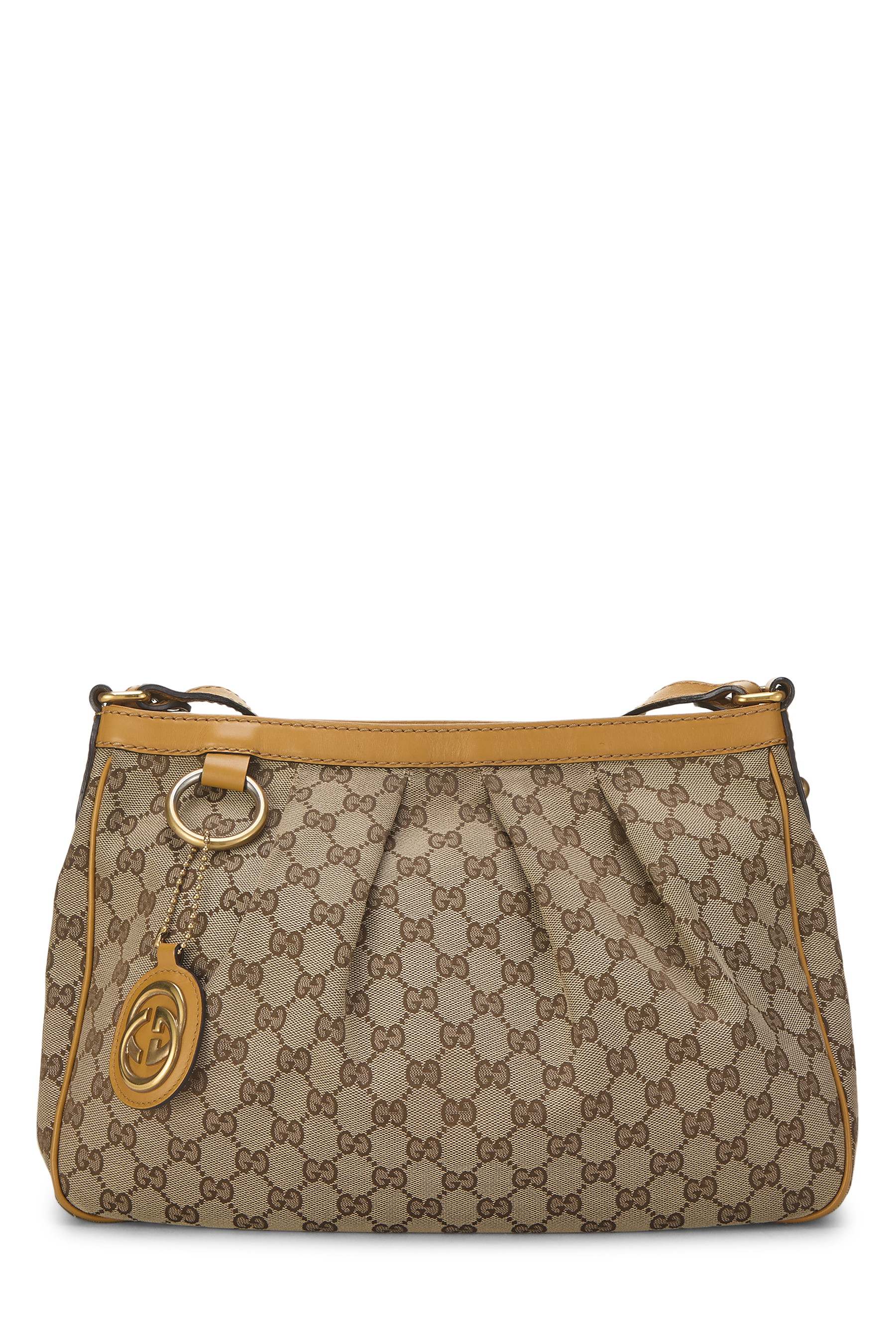 Women's Gucci Yellow Original GG Canvas Sukey Messenger in Yellow