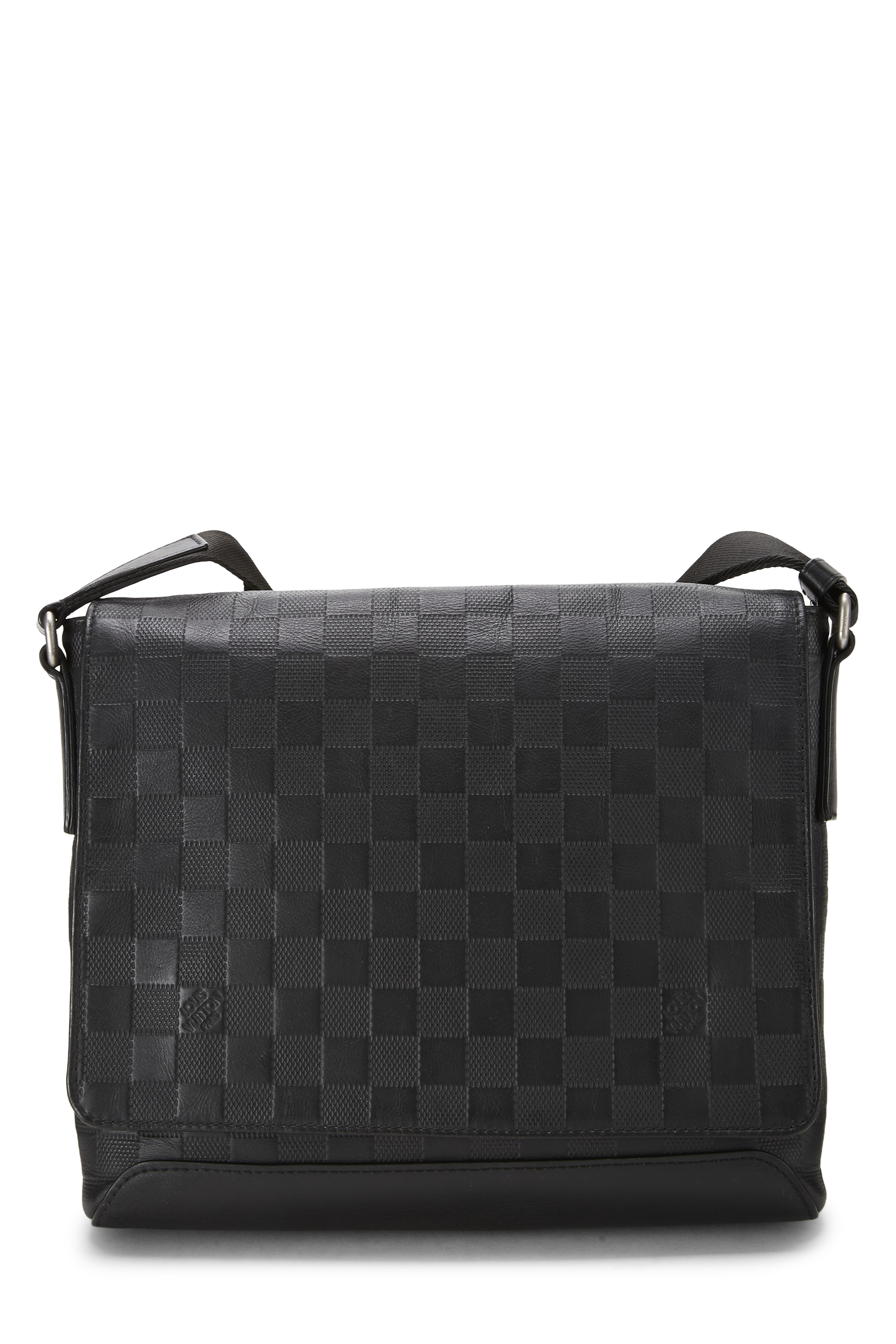 Women's Louis Vuitton Black Damier Infini District Messenger PM in Black PM