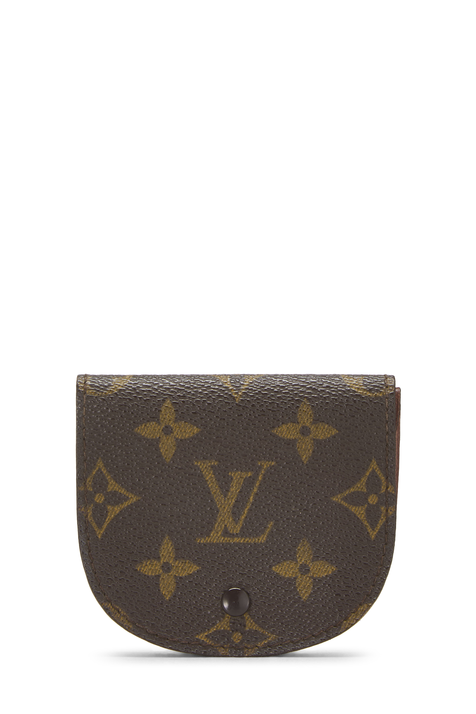 Women's Louis Vuitton Monogram Canvas Porte-Monnaie Gousset in Brown