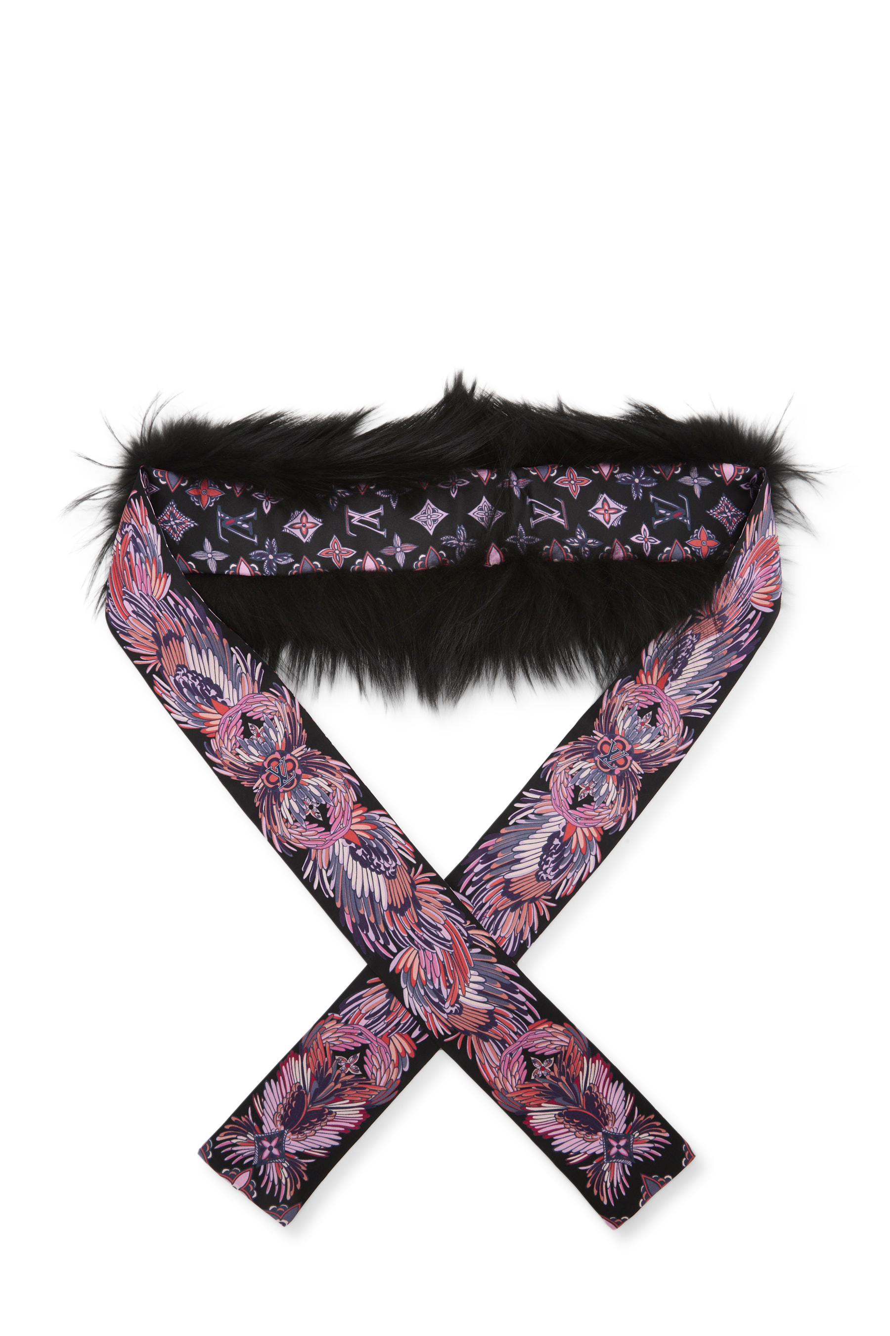 Women's Louis Vuitton Pink Fox Fur Bandeau in Pink