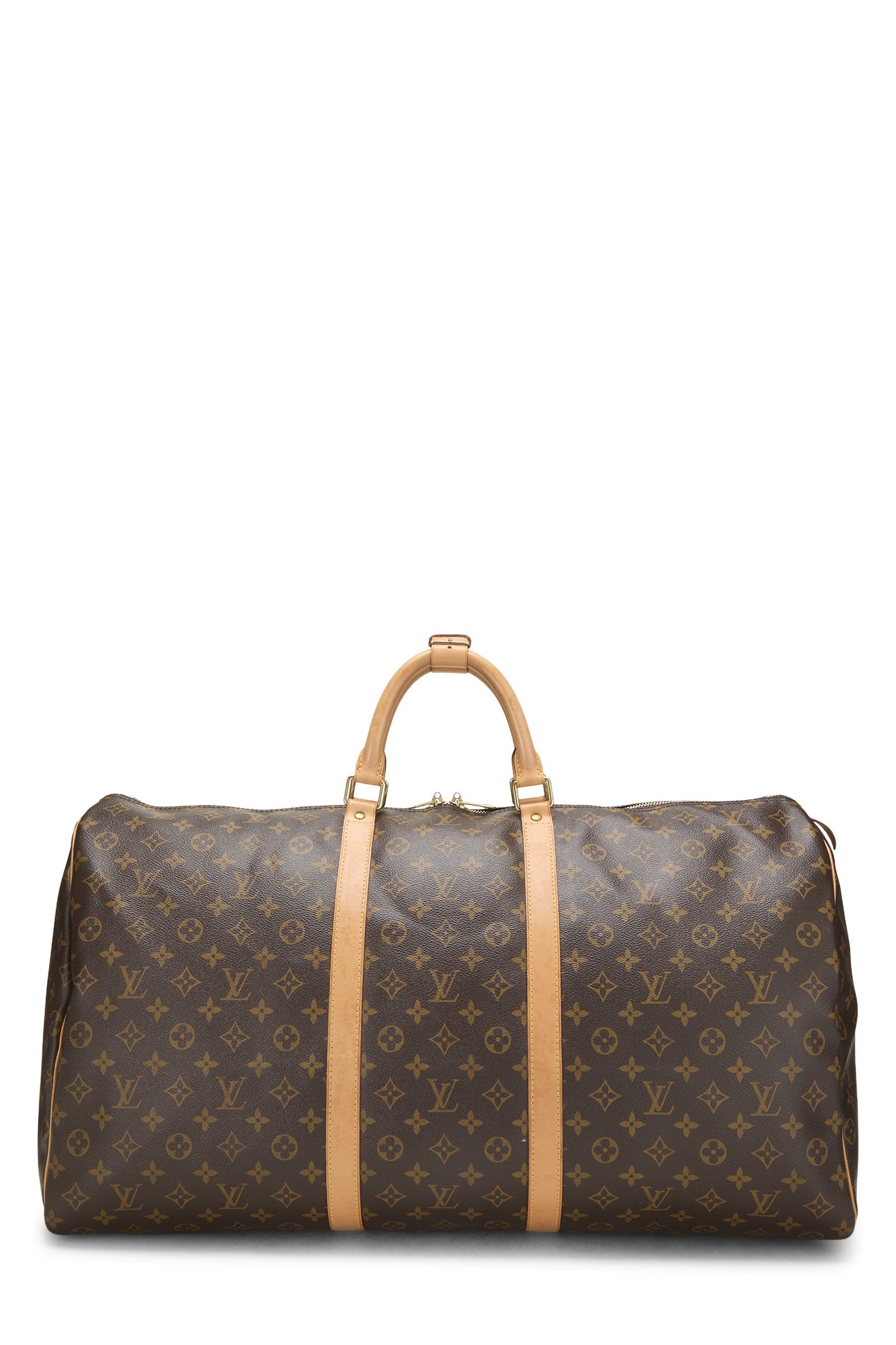 Women's Canvas Louis Vuitton Monogram Canvas Keepall 60 in Brown