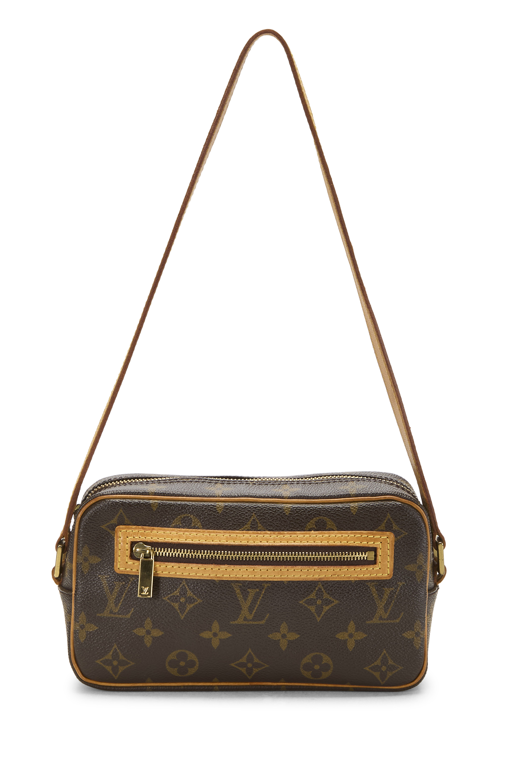 Women's Louis Vuitton Monogram Canvas Pochette Cite in Brown