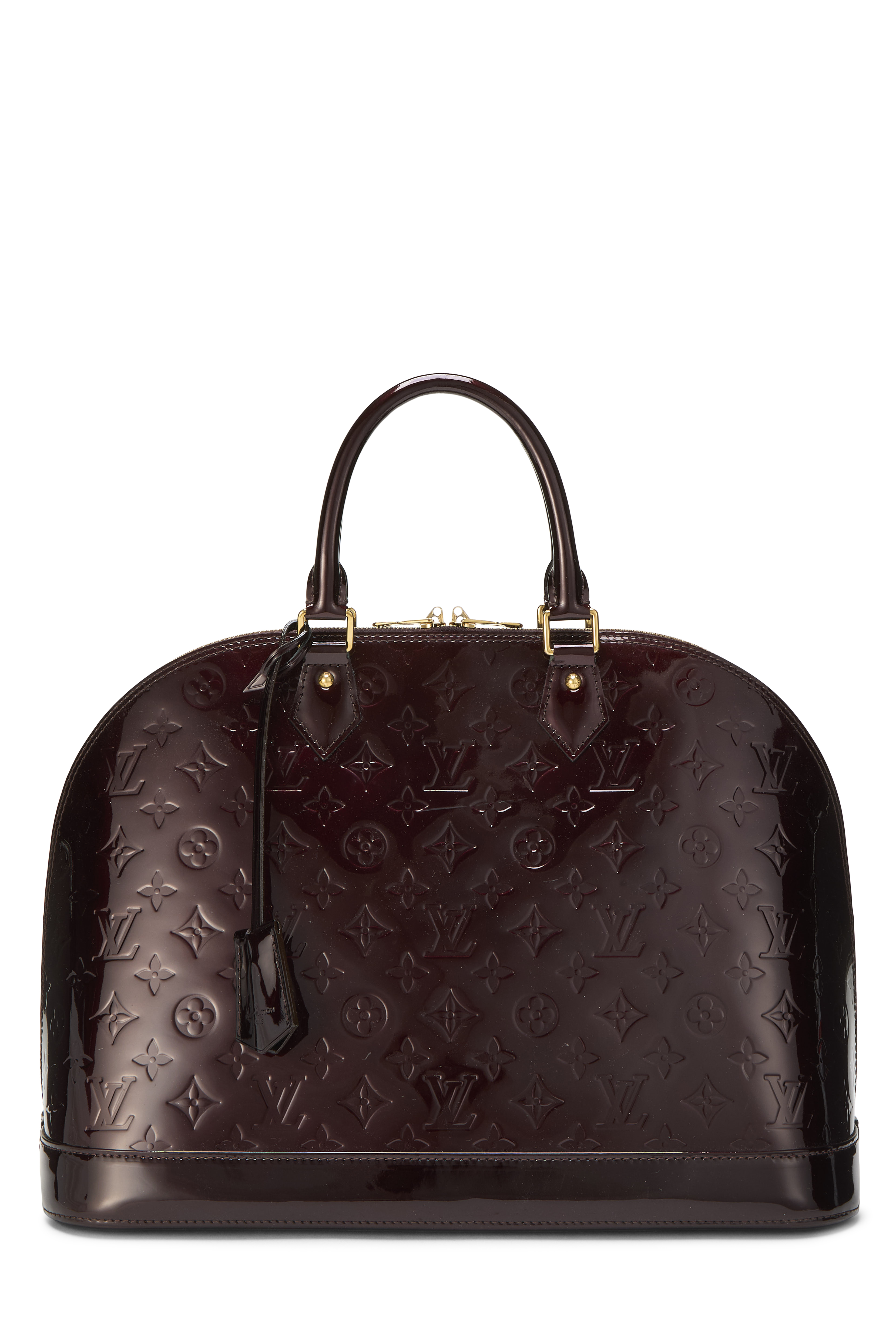 Women's Louis Vuitton Amarante Monogram Vernis Alma GM in Purple