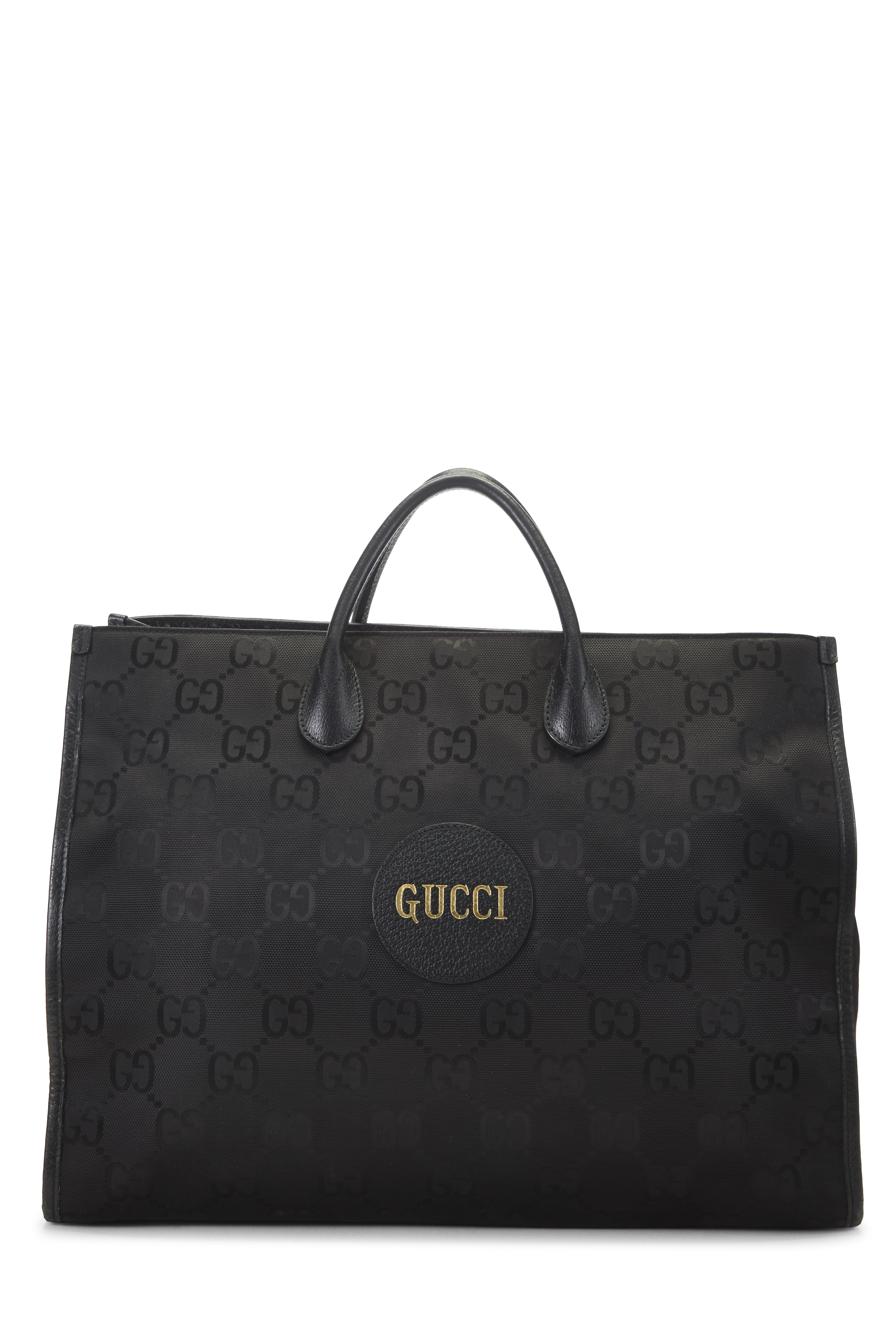 Women's Gucci Black GG Nylon Off the Grid Tote Bag in Black