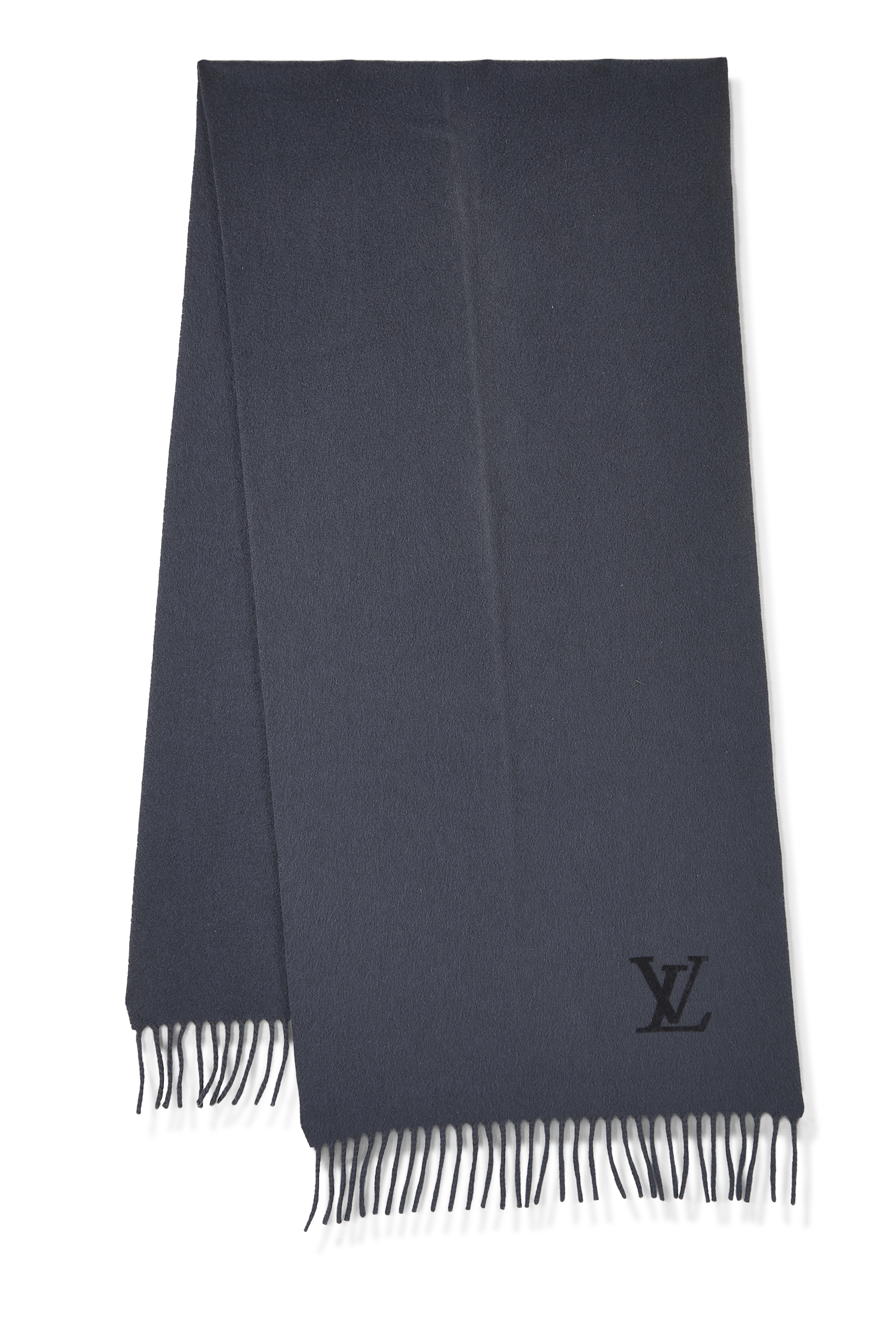 Women's Louis Vuitton Grey Cashmere Scarf in Grey