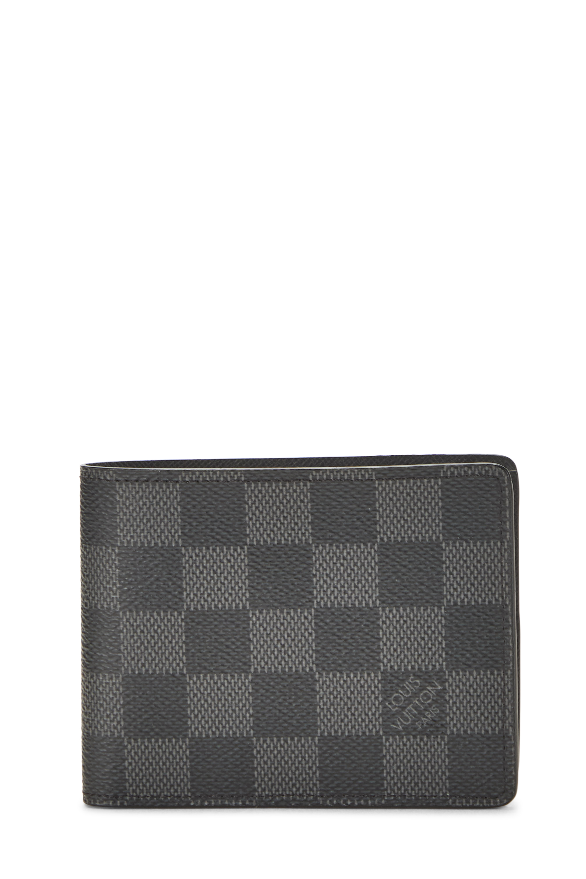 Women's Louis Vuitton Damier Graphite Slender in Black
