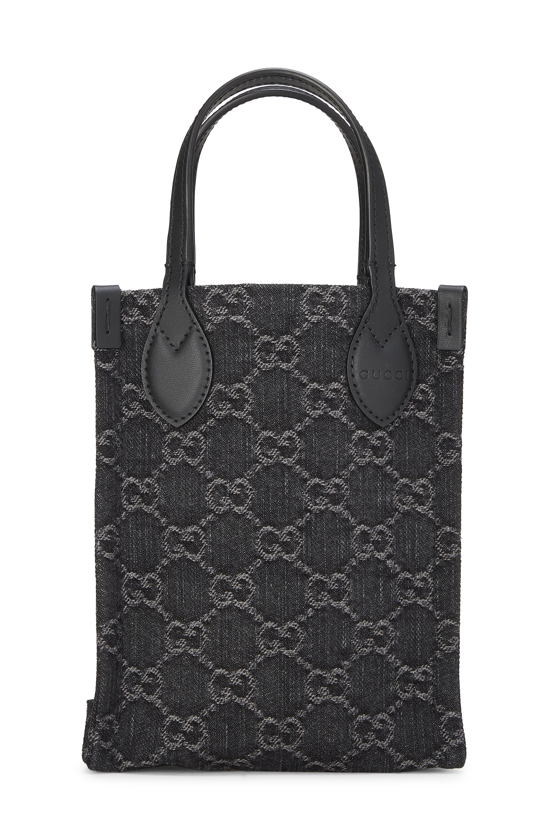 Women's Canvas Gucci Black GG Denim Handbag in Black