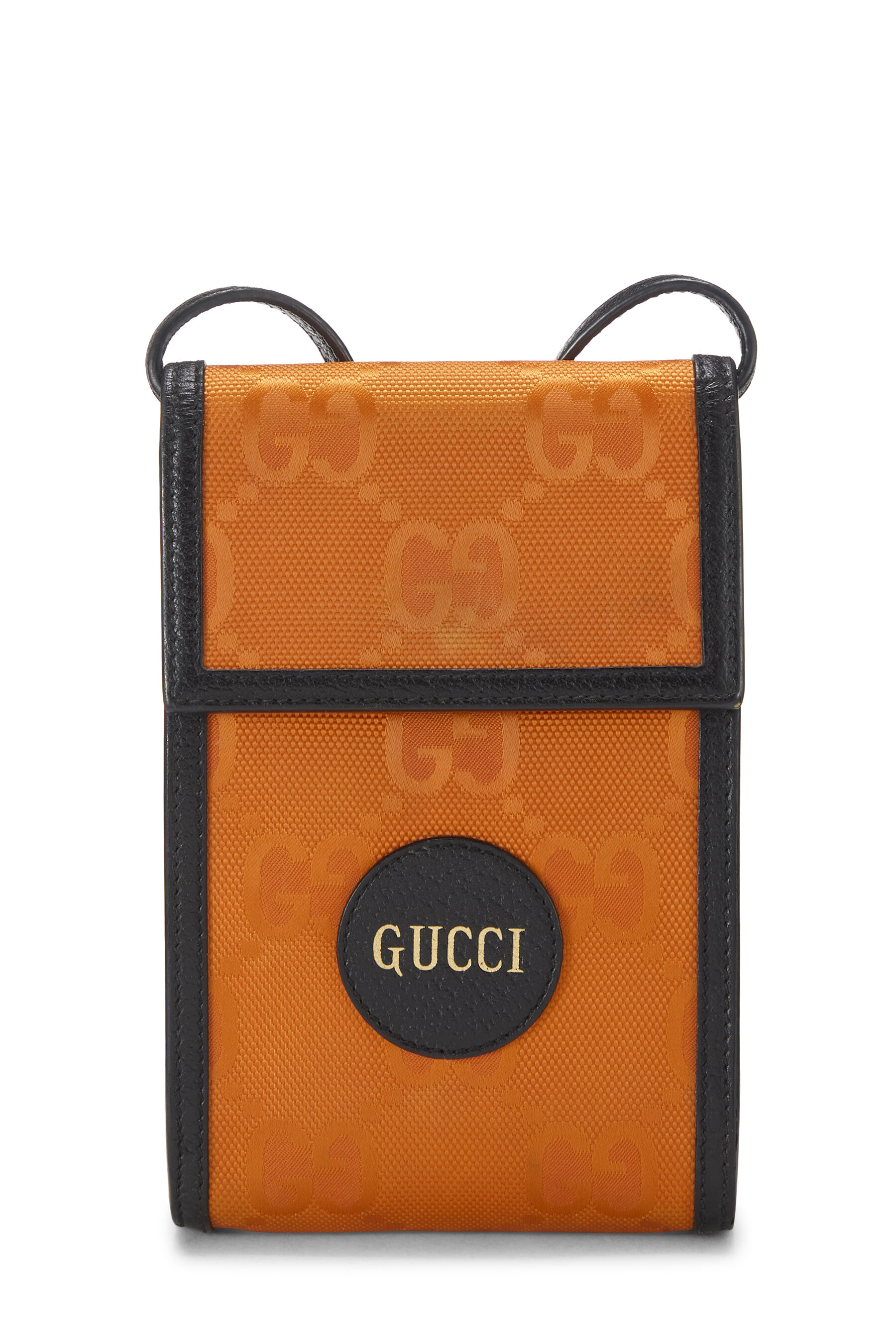 Women's Gucci Orange GG Nylon Off the Grid Crossbody Bag Mini in Orange
