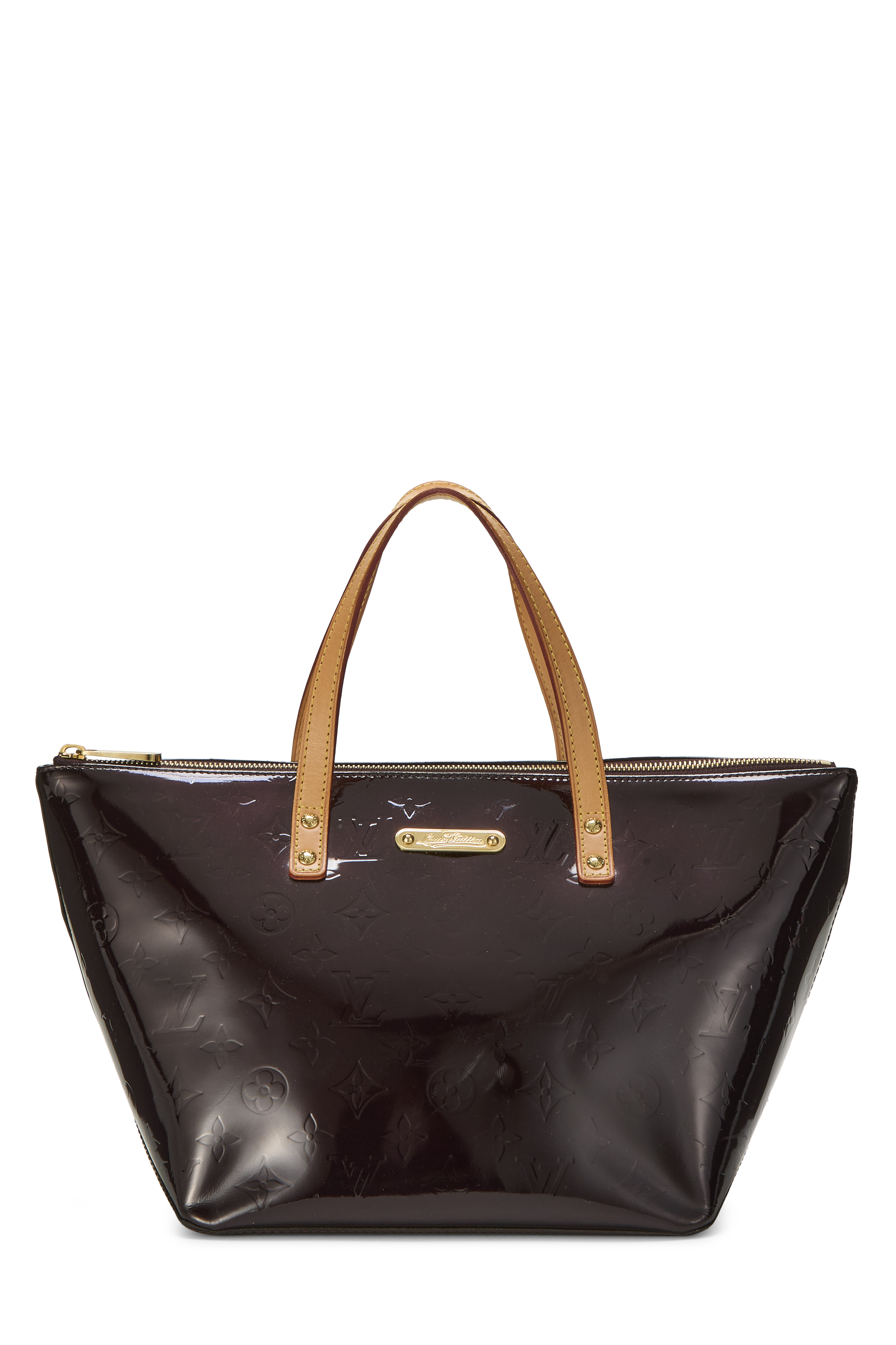 Women's Louis Vuitton Amarante Monogram Vernis Bellevue PM in Purple PM
