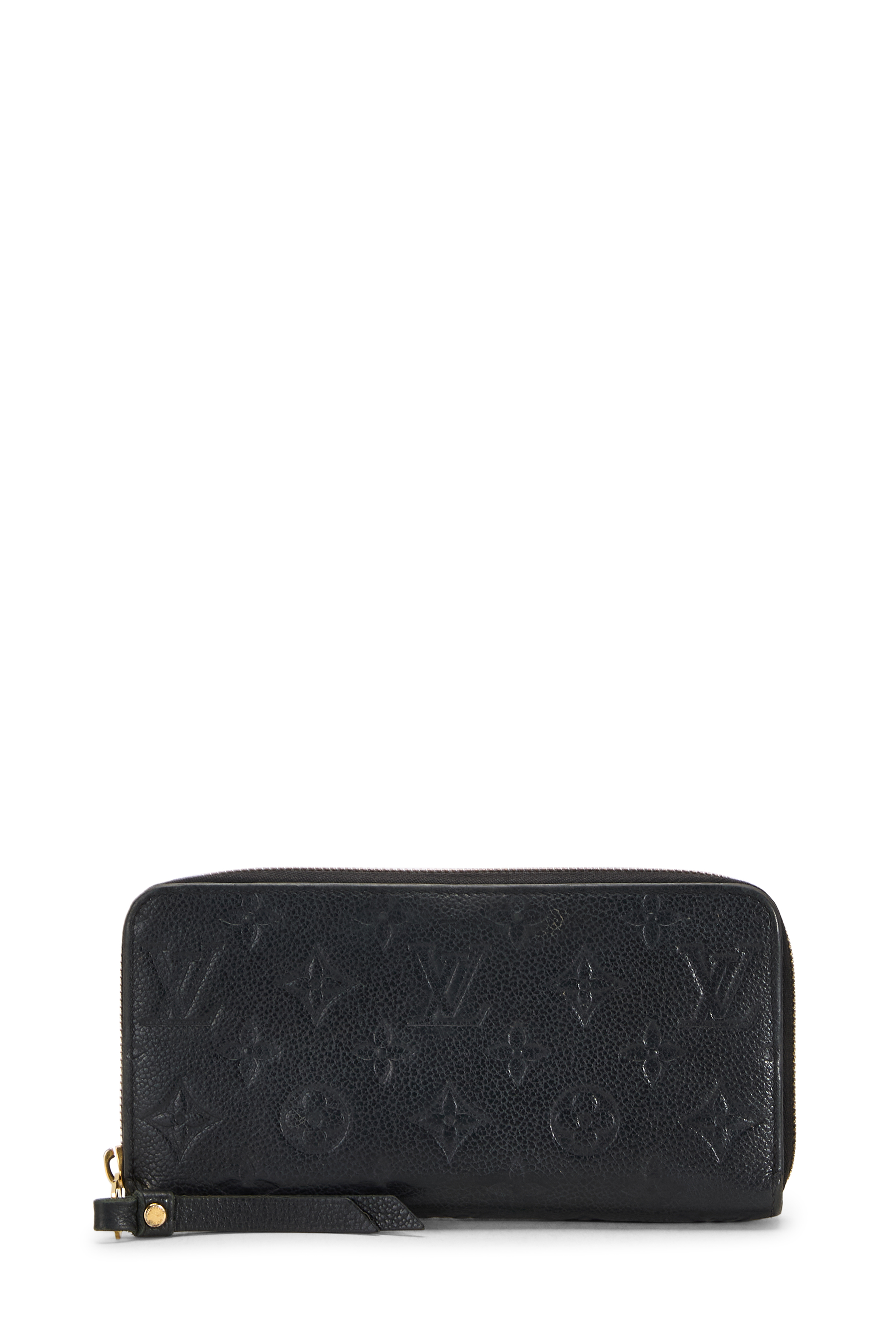 Women's Louis Vuitton Black Monogram Empreinte Zippy Continental Wallet in Black