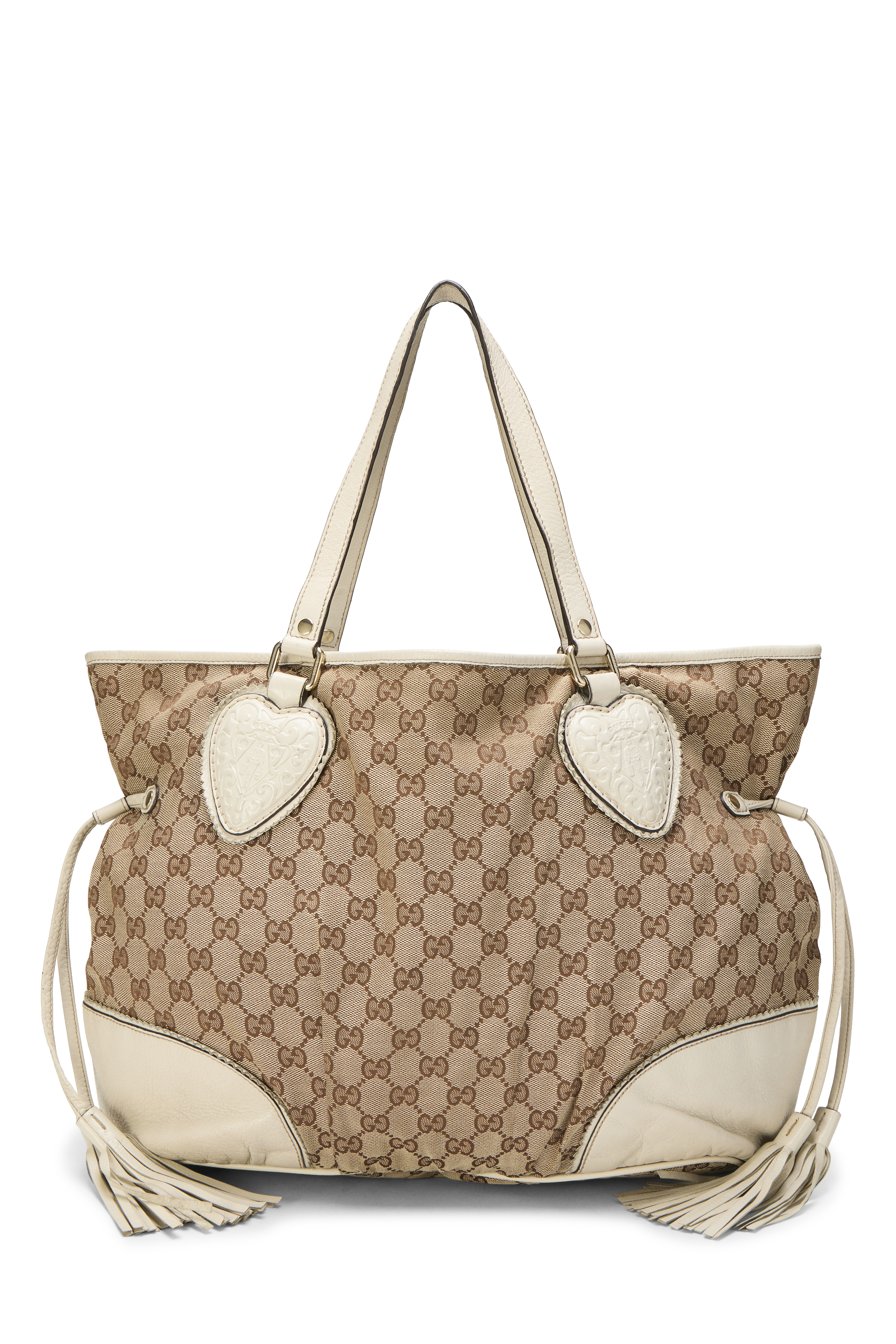 Women's Gucci White Original GG Canvas Tribeca Tote Large in White Large