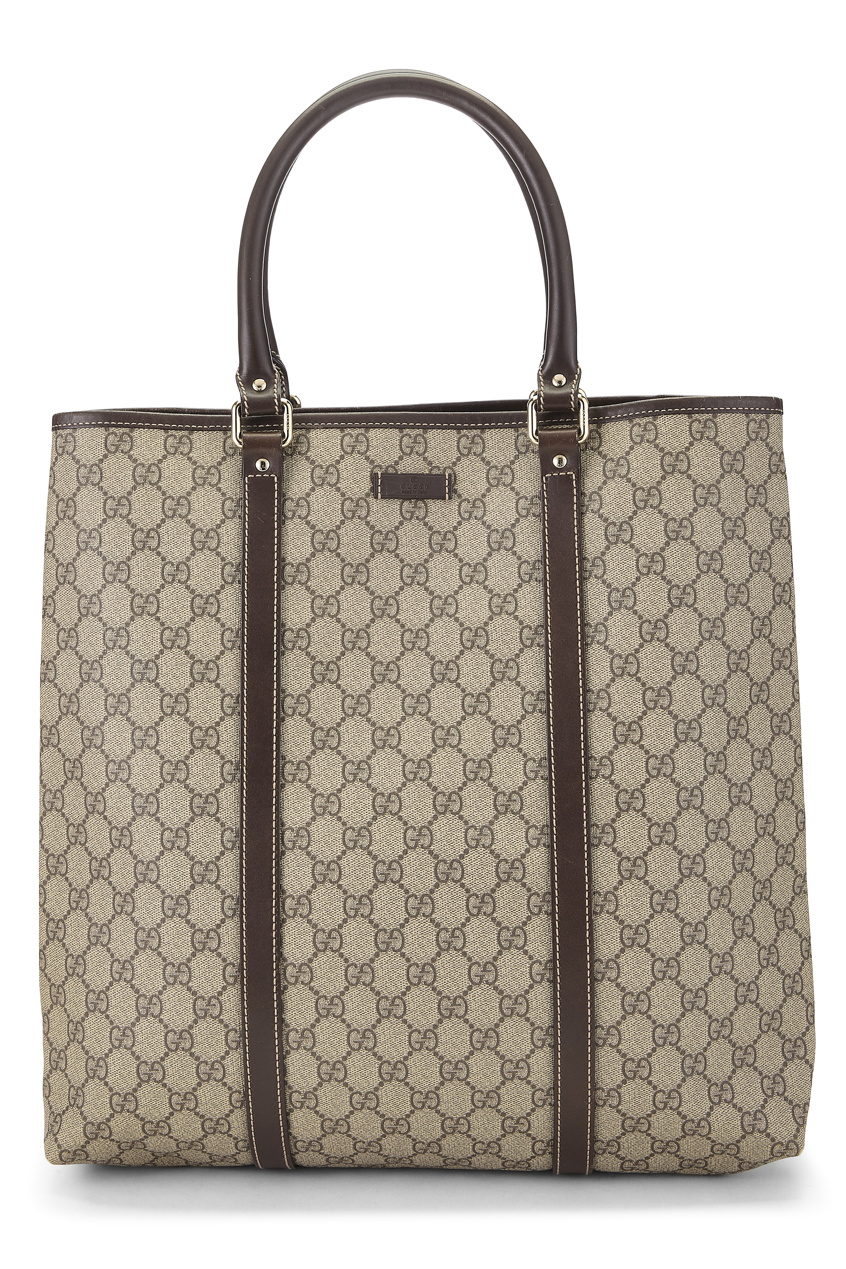 Women's Gucci Brown GG Supreme Canvas Plus Tote in Brown
