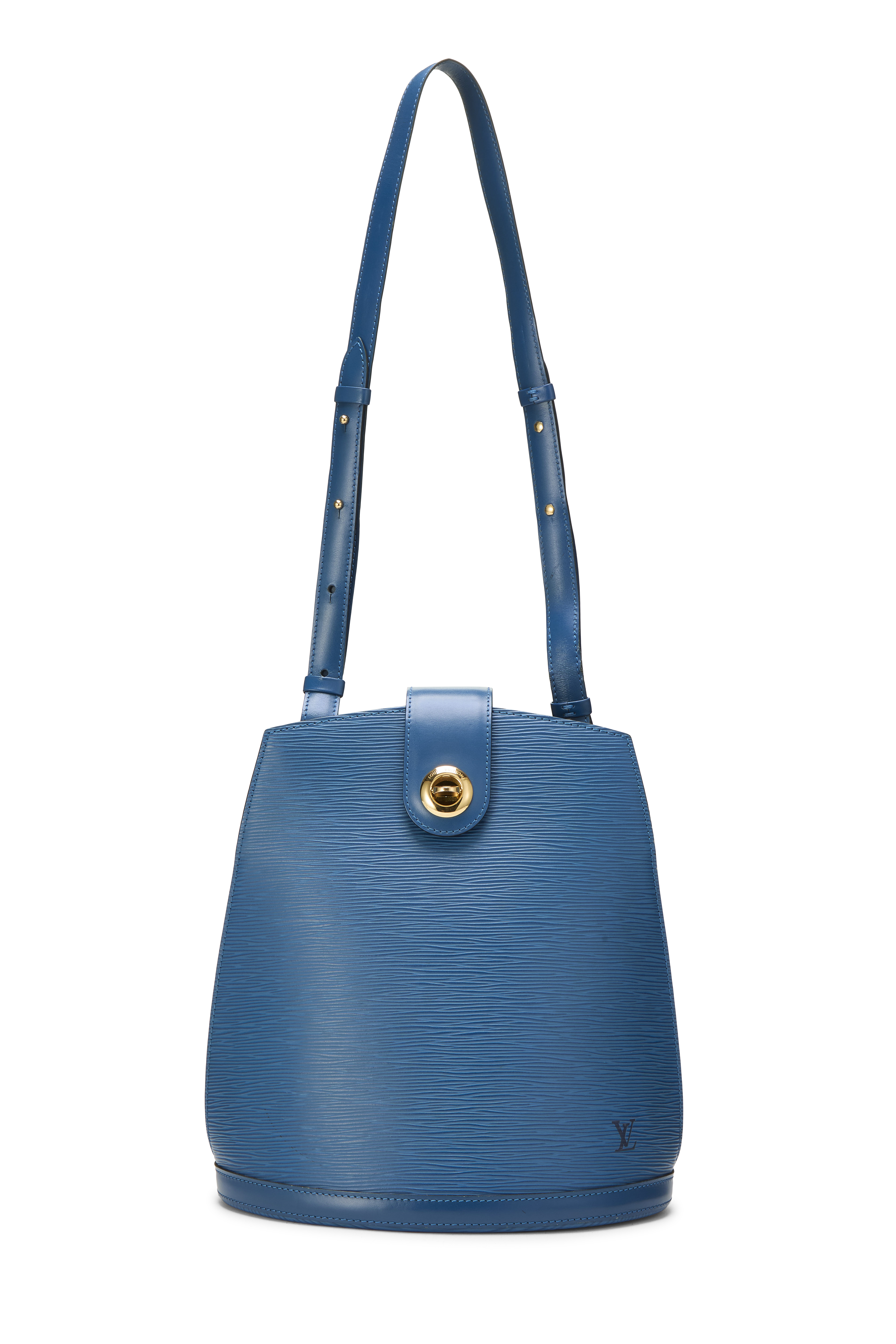 Women's Louis Vuitton Bleu Celeste Epi Cluny in Blue