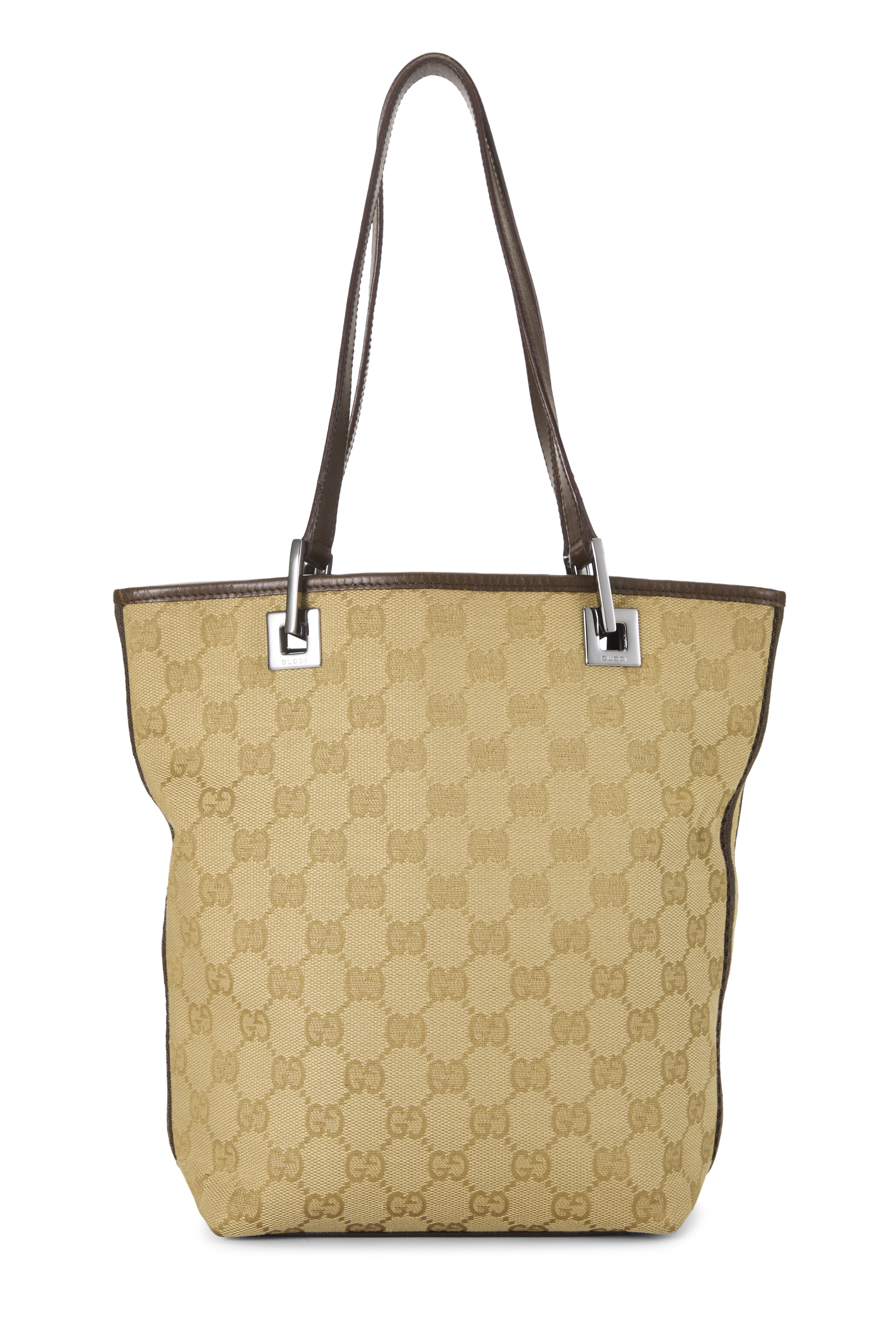 Women's Gucci Original GG Canvas Bucket Shoulder Bag in Brown