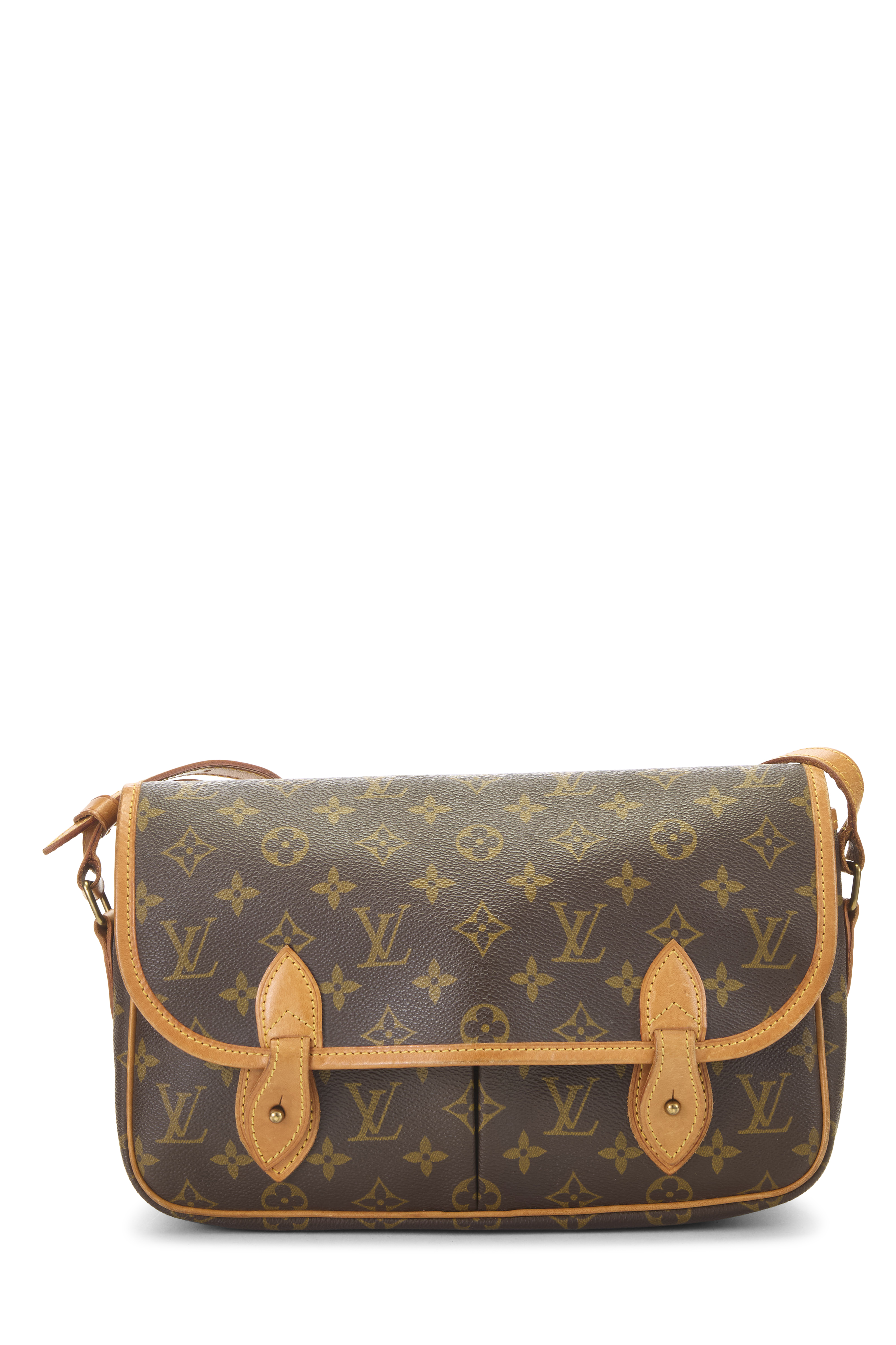 Women's Louis Vuitton Monogram Canvas Sac Gibeciere MM in Brown MM