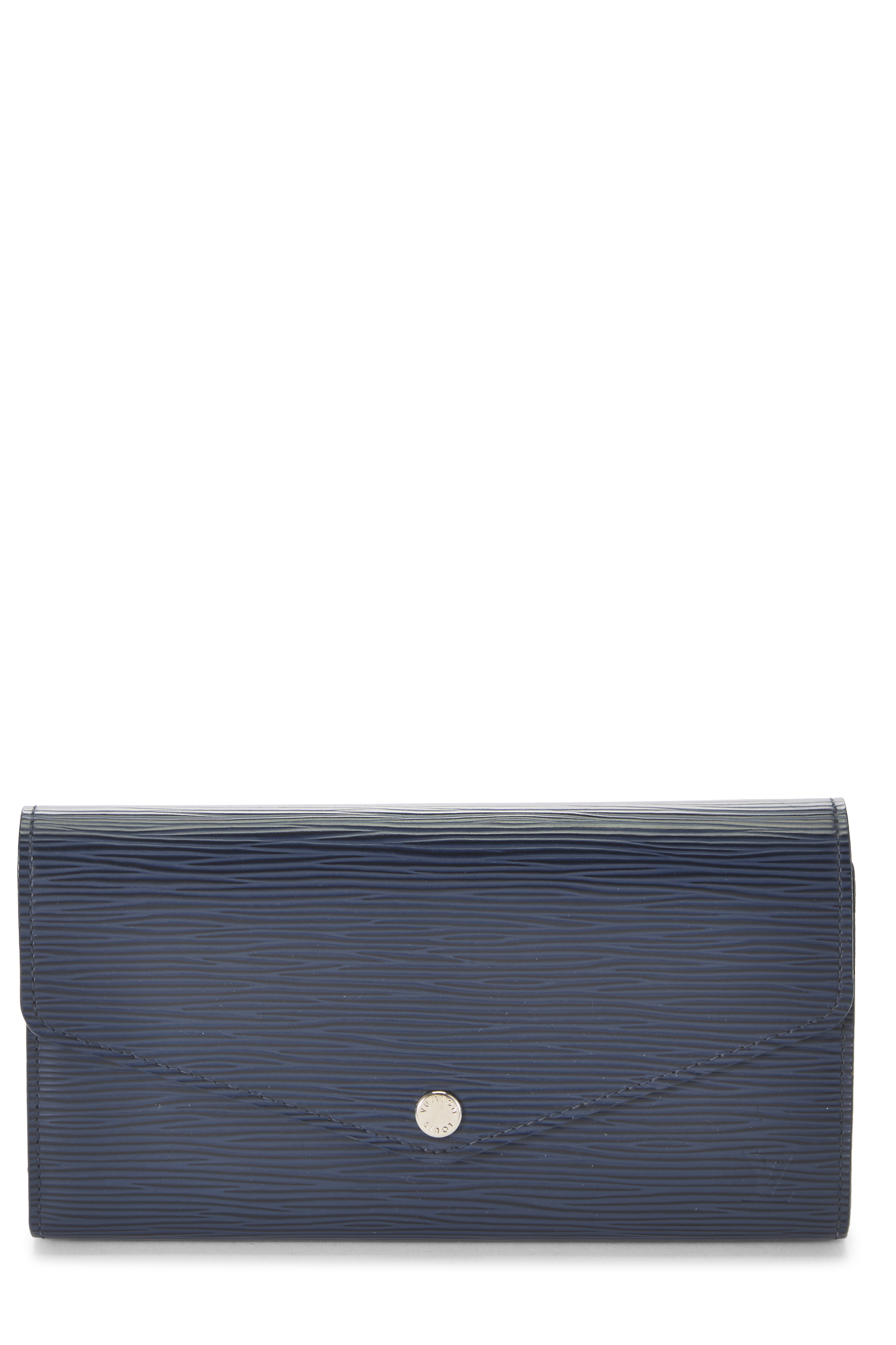 Women's Louis Vuitton Blue Marine Epi Sarah Wallet in Blue