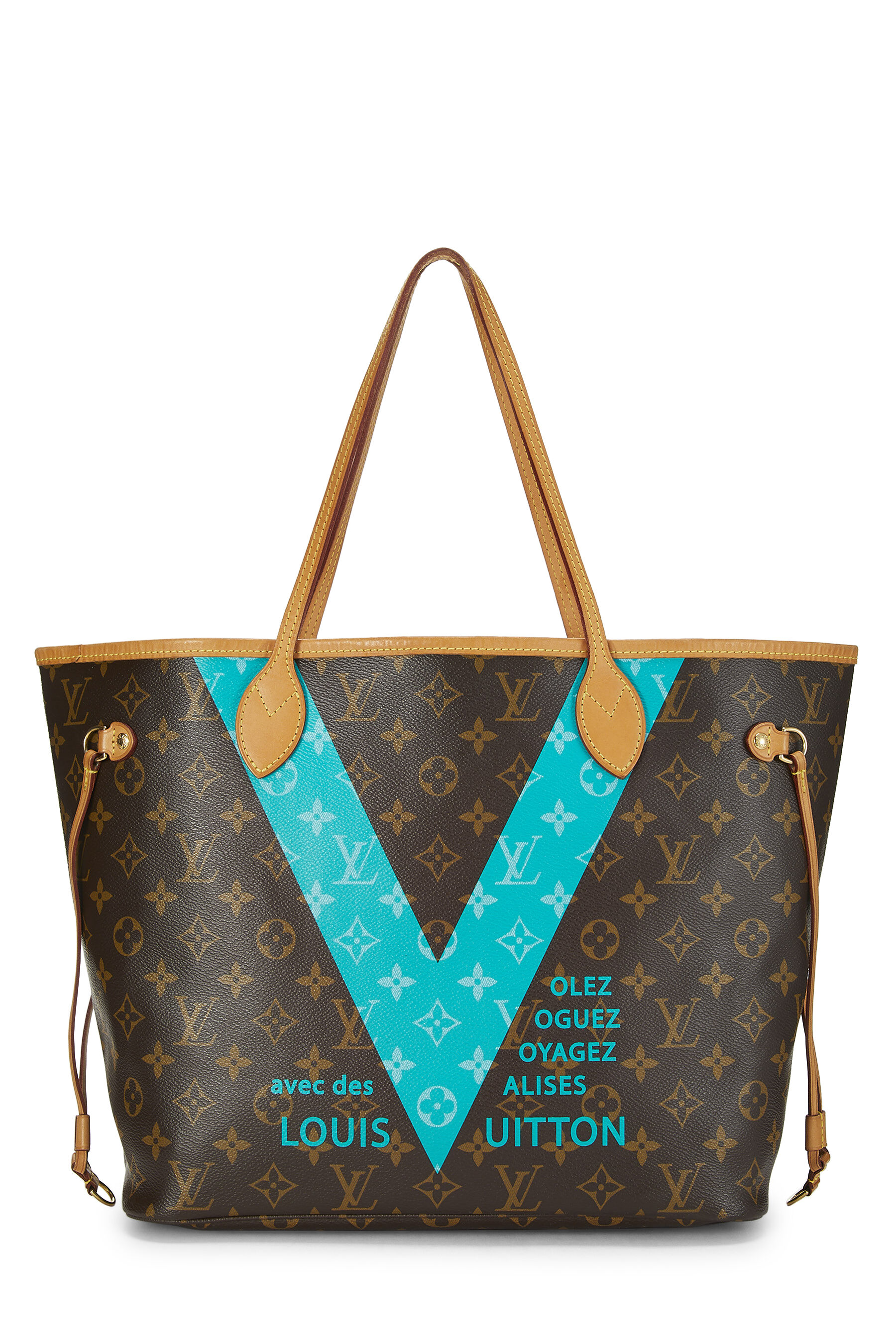Women's Louis Vuitton Monogram V Neverfull MM NM in Green MM