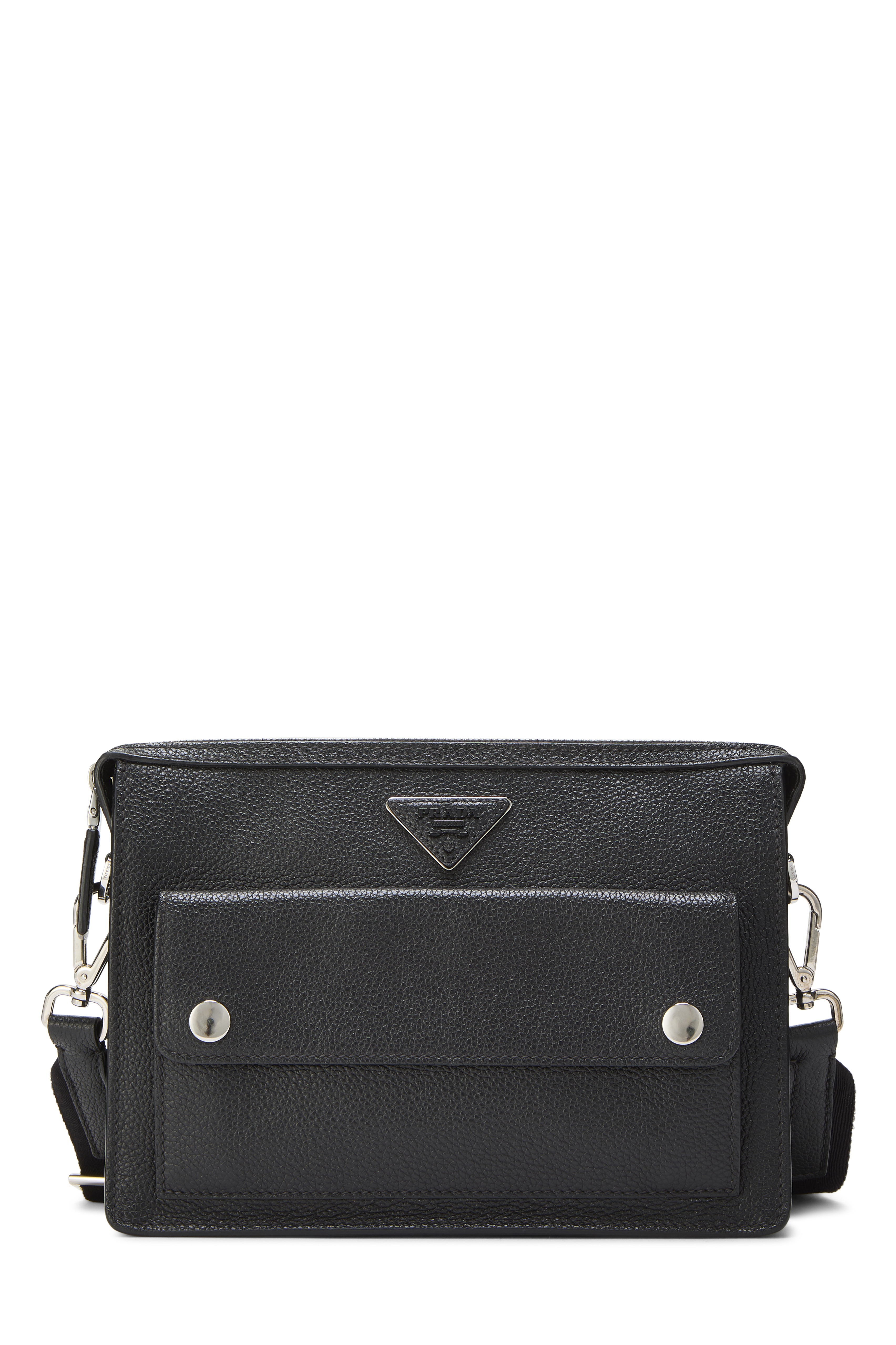 Women's Prada Black Leather Shoulder Bag