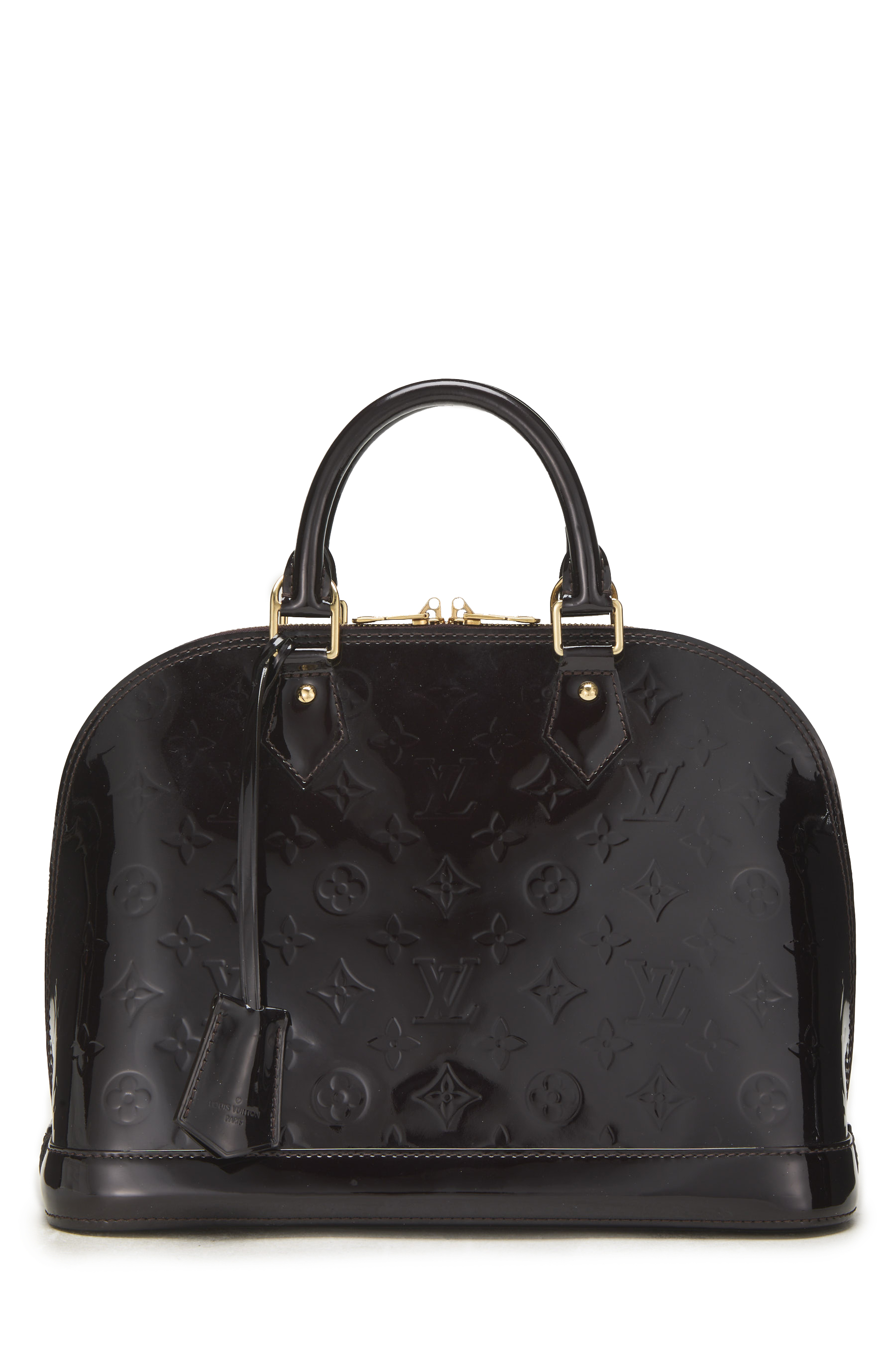 Women's Louis Vuitton Amarante Monogram Vernis Alma PM NM in Purple PM