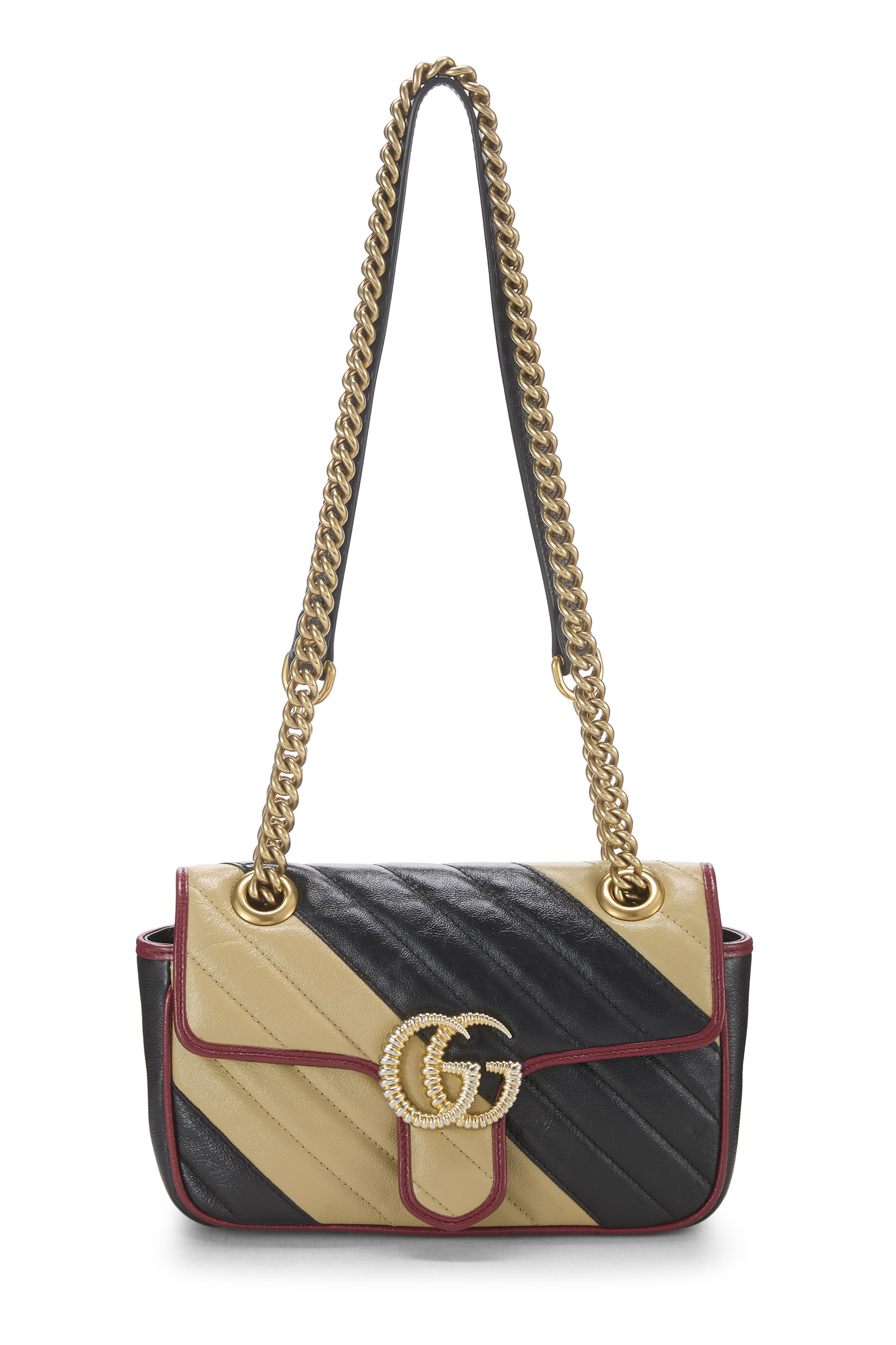 Women's Gucci Multicolor Leather GG Marmont Shoulder Bag Mini in Multi Mini