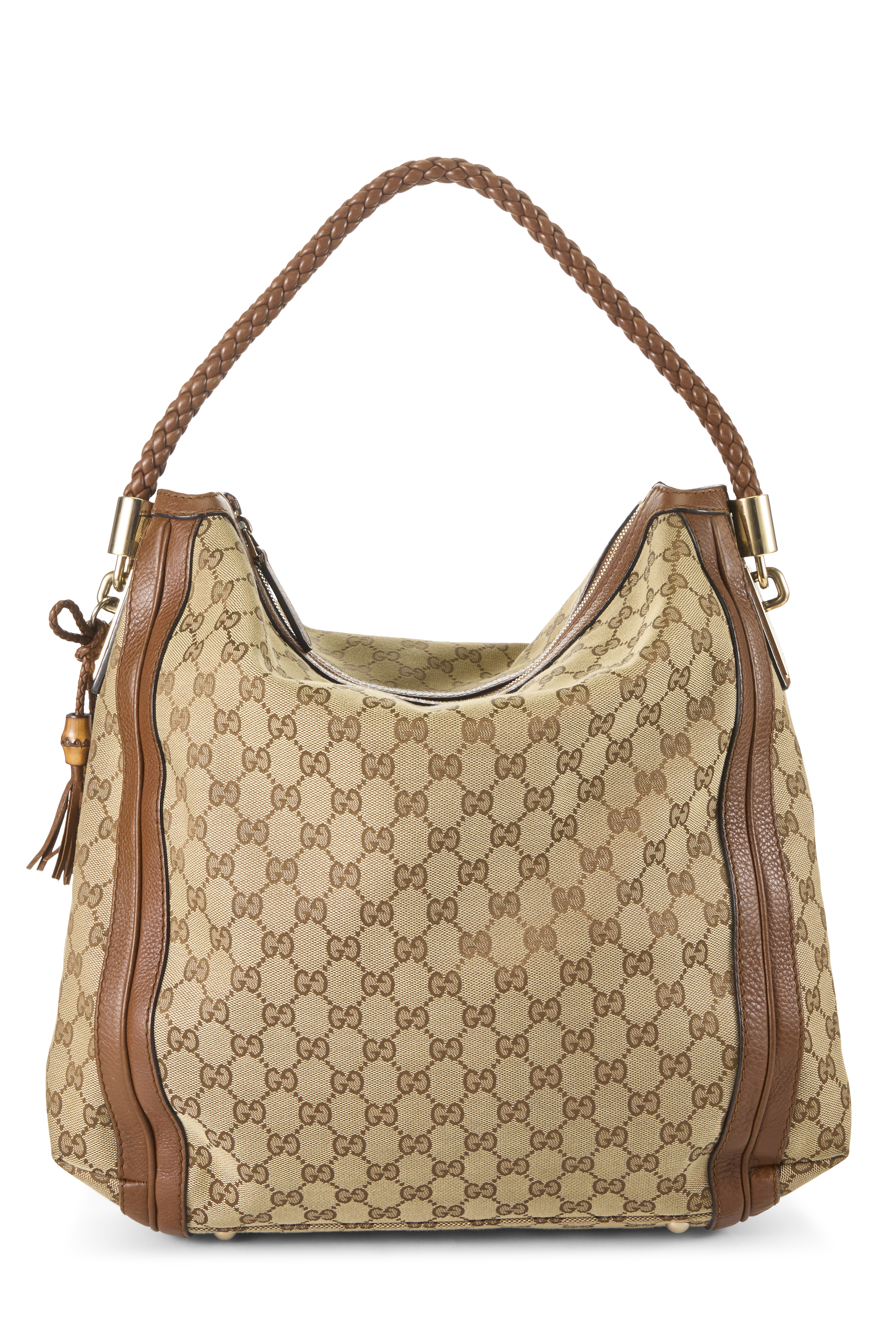 Women's Gucci Brown Original GG Canvas Bella Hobo Large in Brown Large