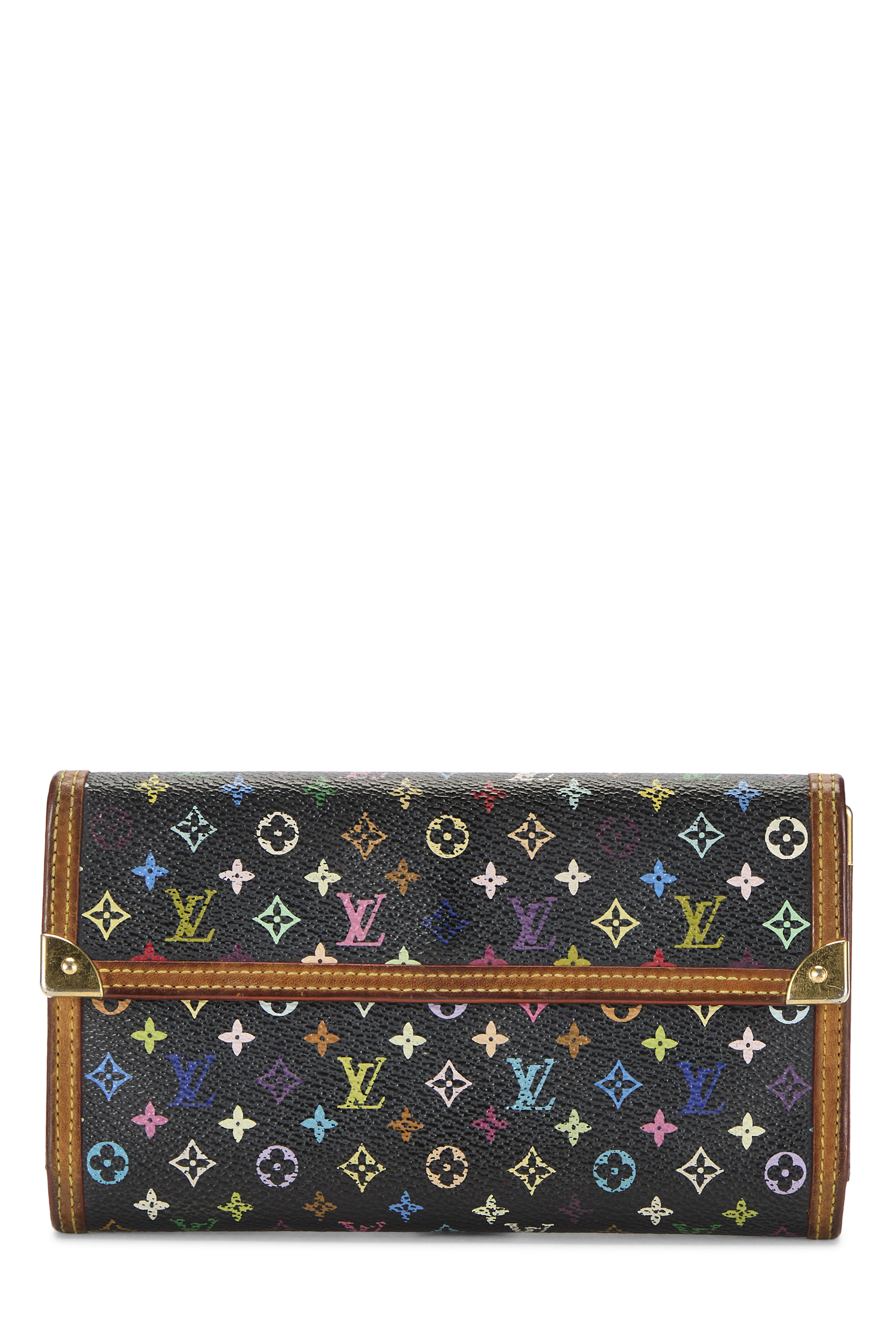 Women's Louis Vuitton Takashi Murakami x Louis Vuitton Black Monogram Multicolore International in Black