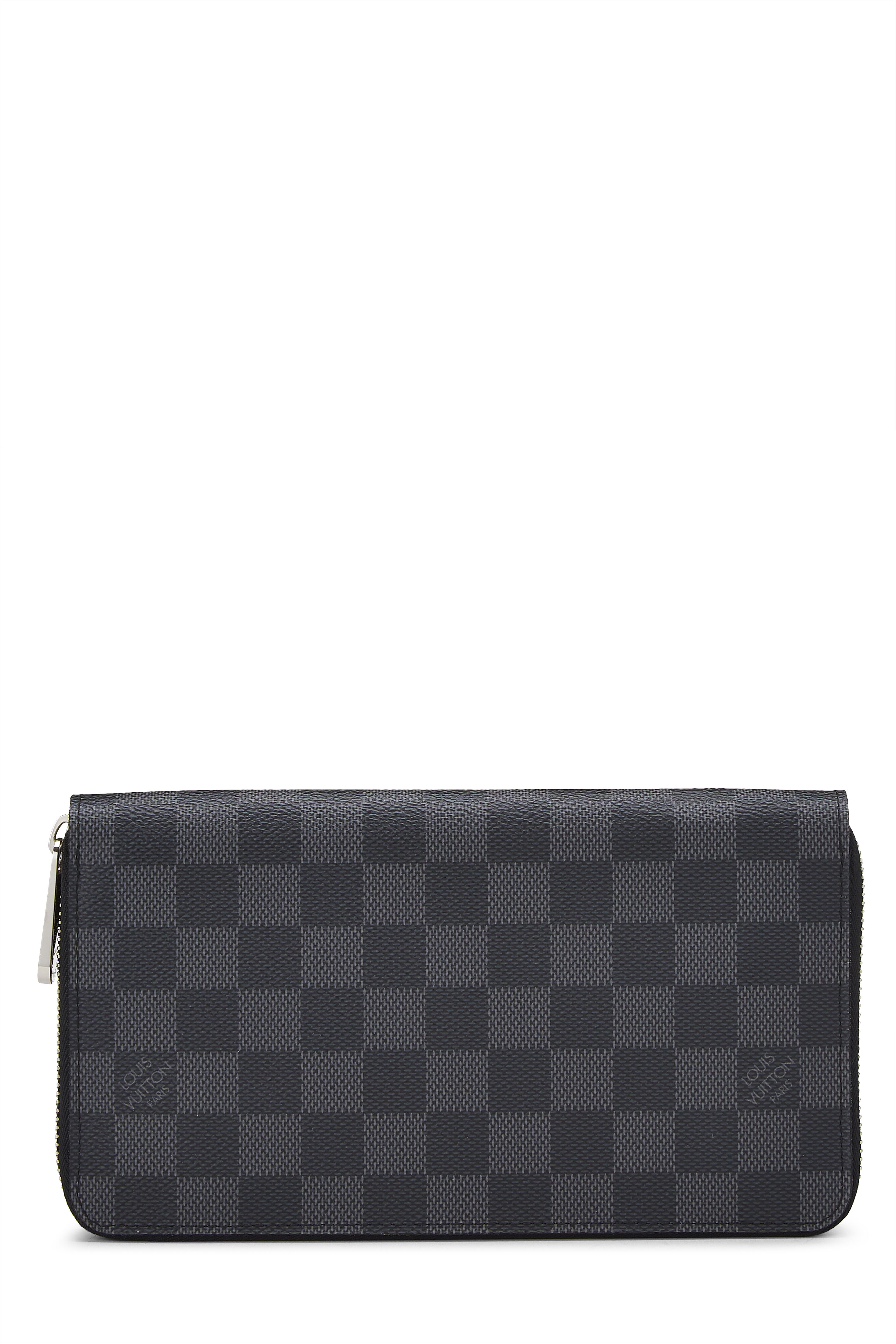 Women's Louis Vuitton Damier Graphite Zippy Organizer in Black