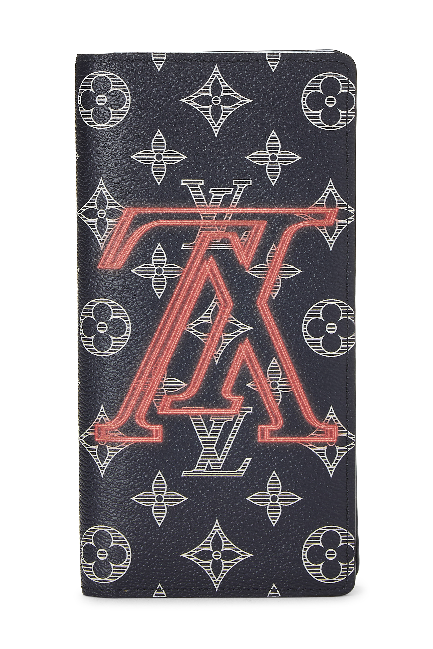 Women's Louis Vuitton Navy Monogram Upside Down Brazza Continental Wallet in Navy