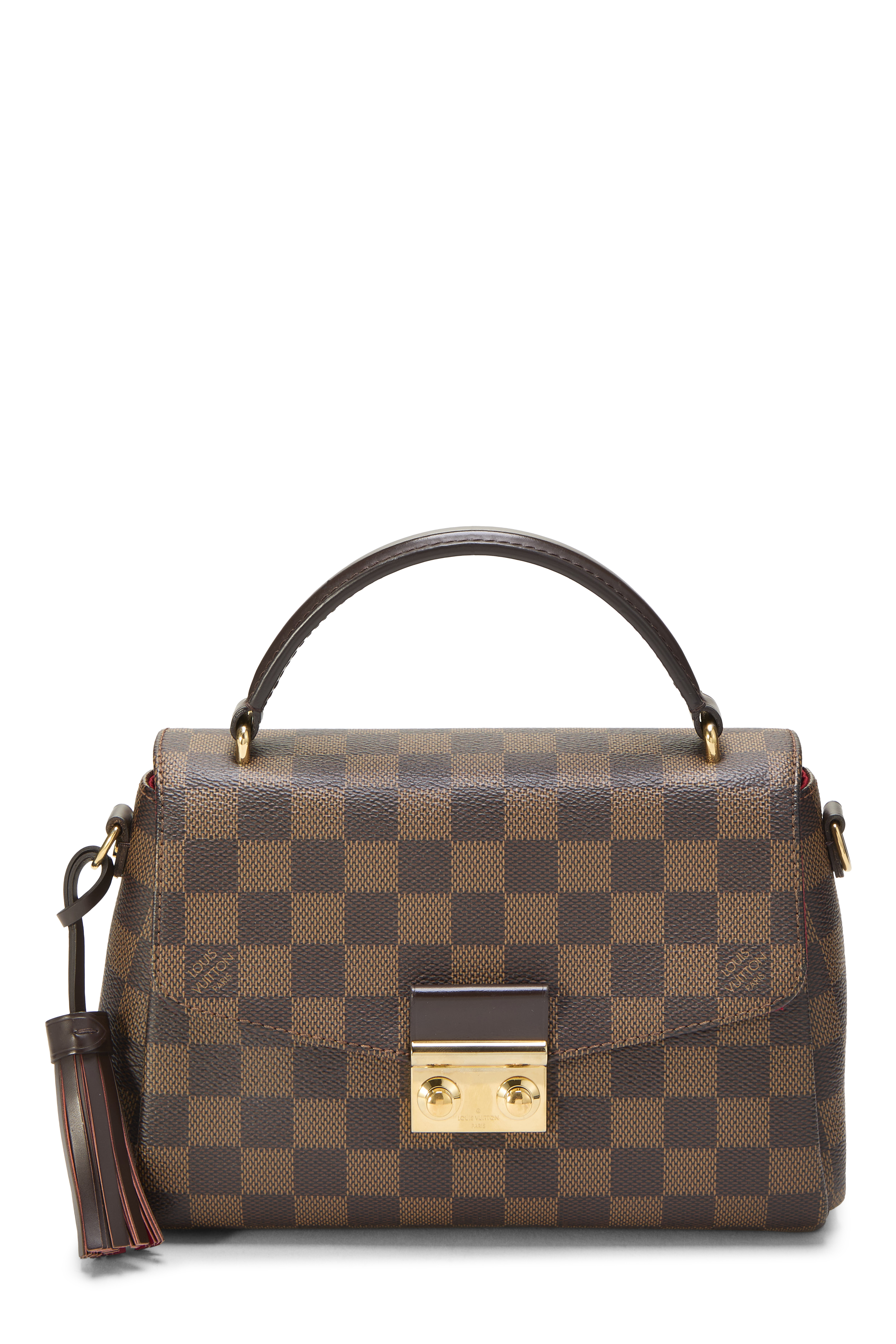 Women's Louis Vuitton Damier Ebene Croisette in Brown